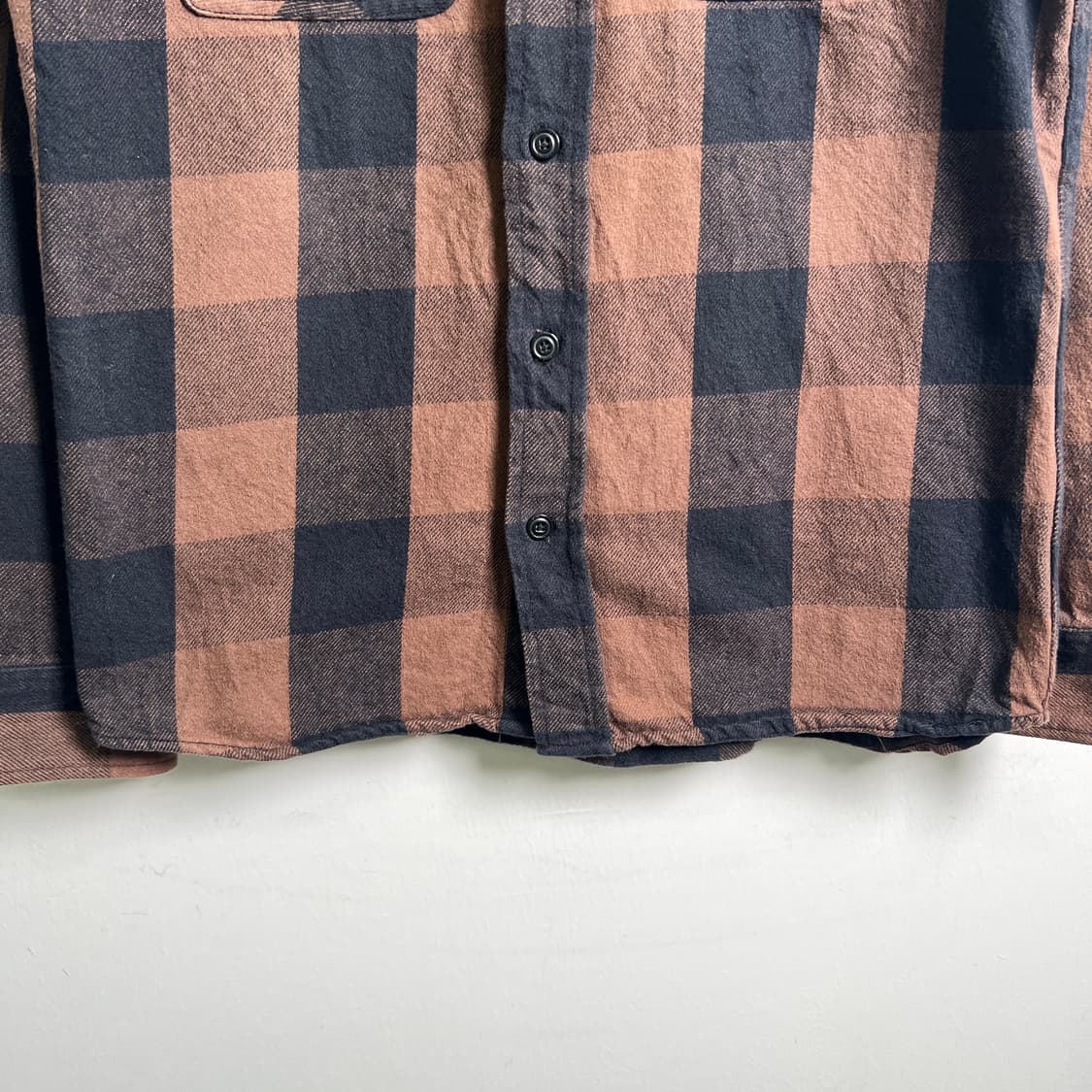 아비렉스 체크 헤비 코튼 플란넬 셔츠 M 상품이미지5