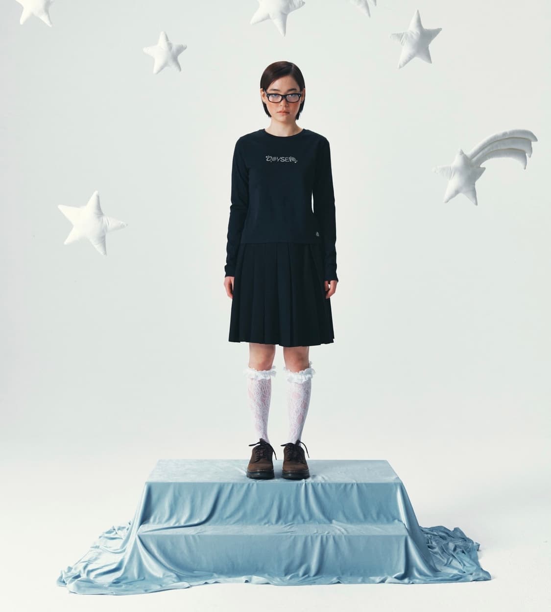 코이세이오 LITTLE STARS LONGSLEEVES BLACK 상품이미지2