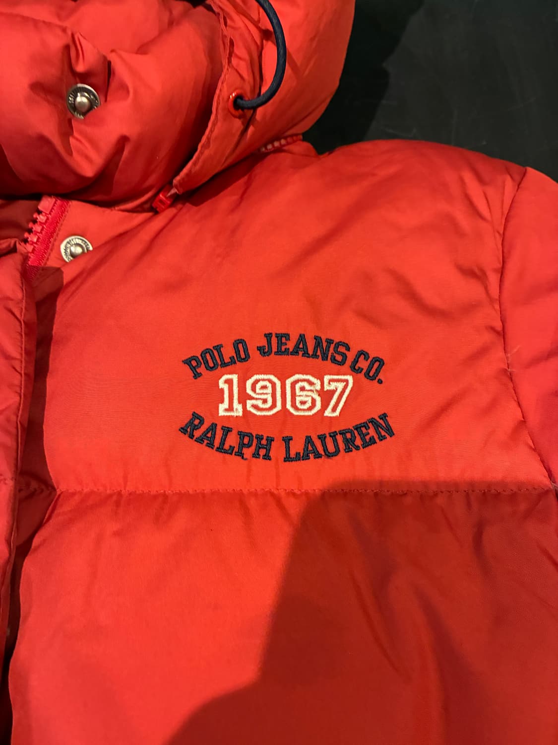 M) 폴로 진스 랄프로렌 구스 다운 패딩 레드 상품이미지2