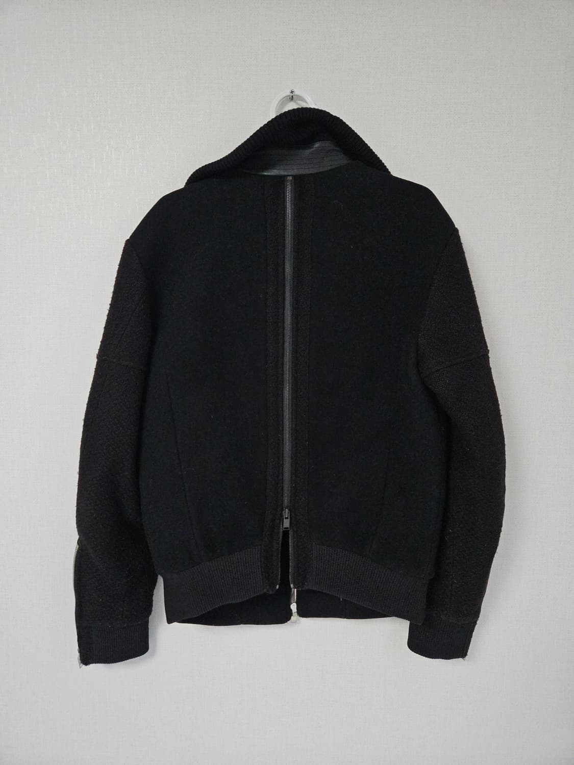 시스템옴므 SYSTEM 소가죽 니트 봄버집업 자켓 95 상품이미지5