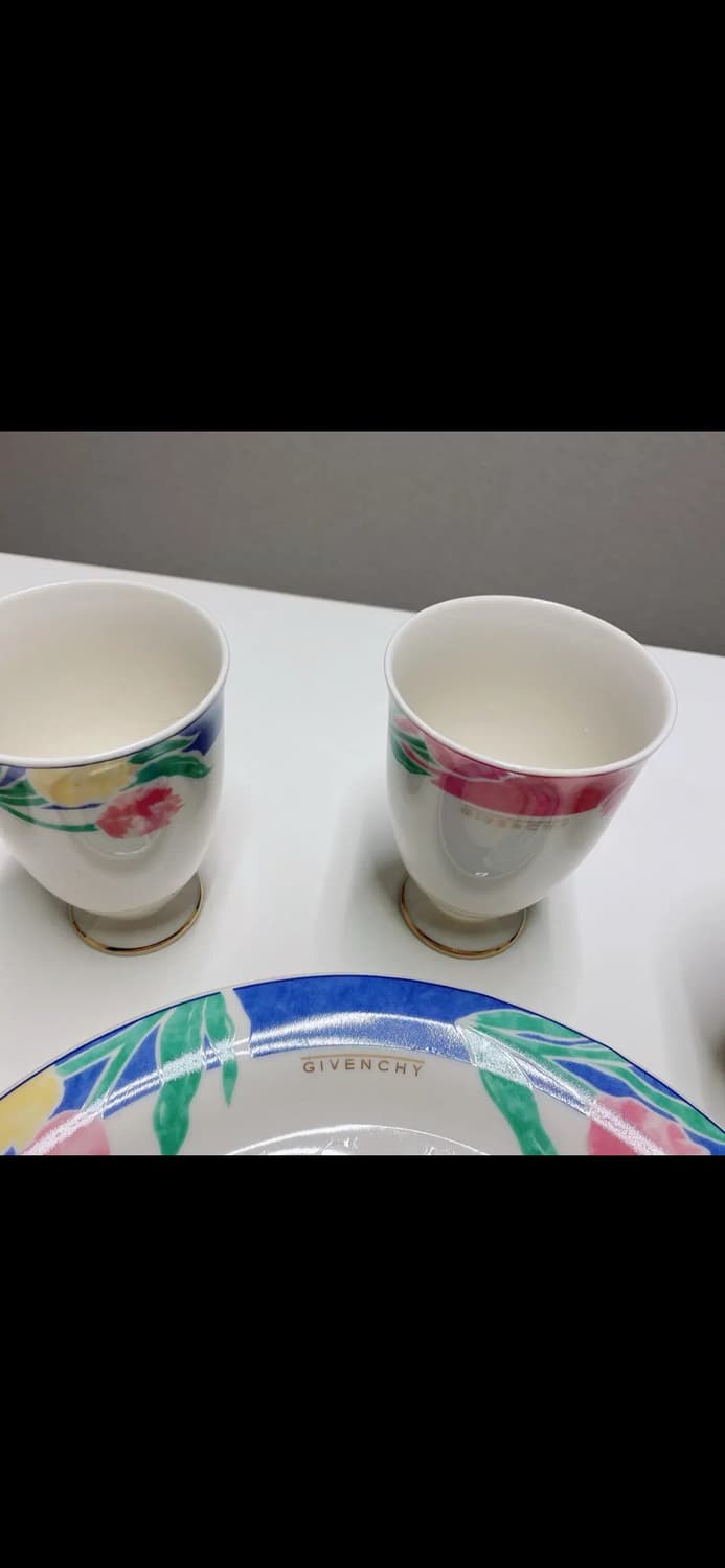 지방시 플라워 그릇 컵 세트 접시 상품이미지8