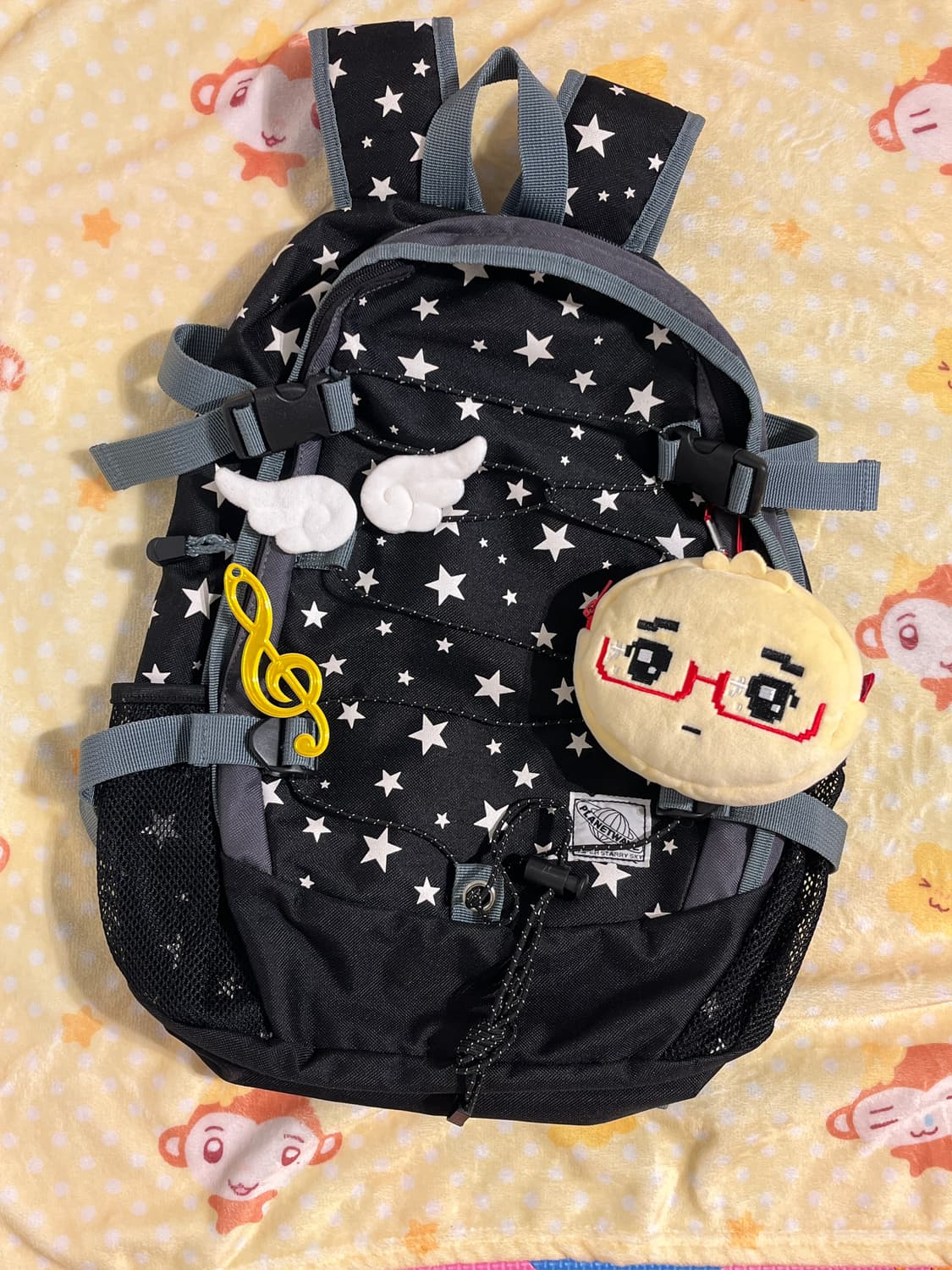 블랙 별무늬 백팩 ⭐️ 상품이미지6