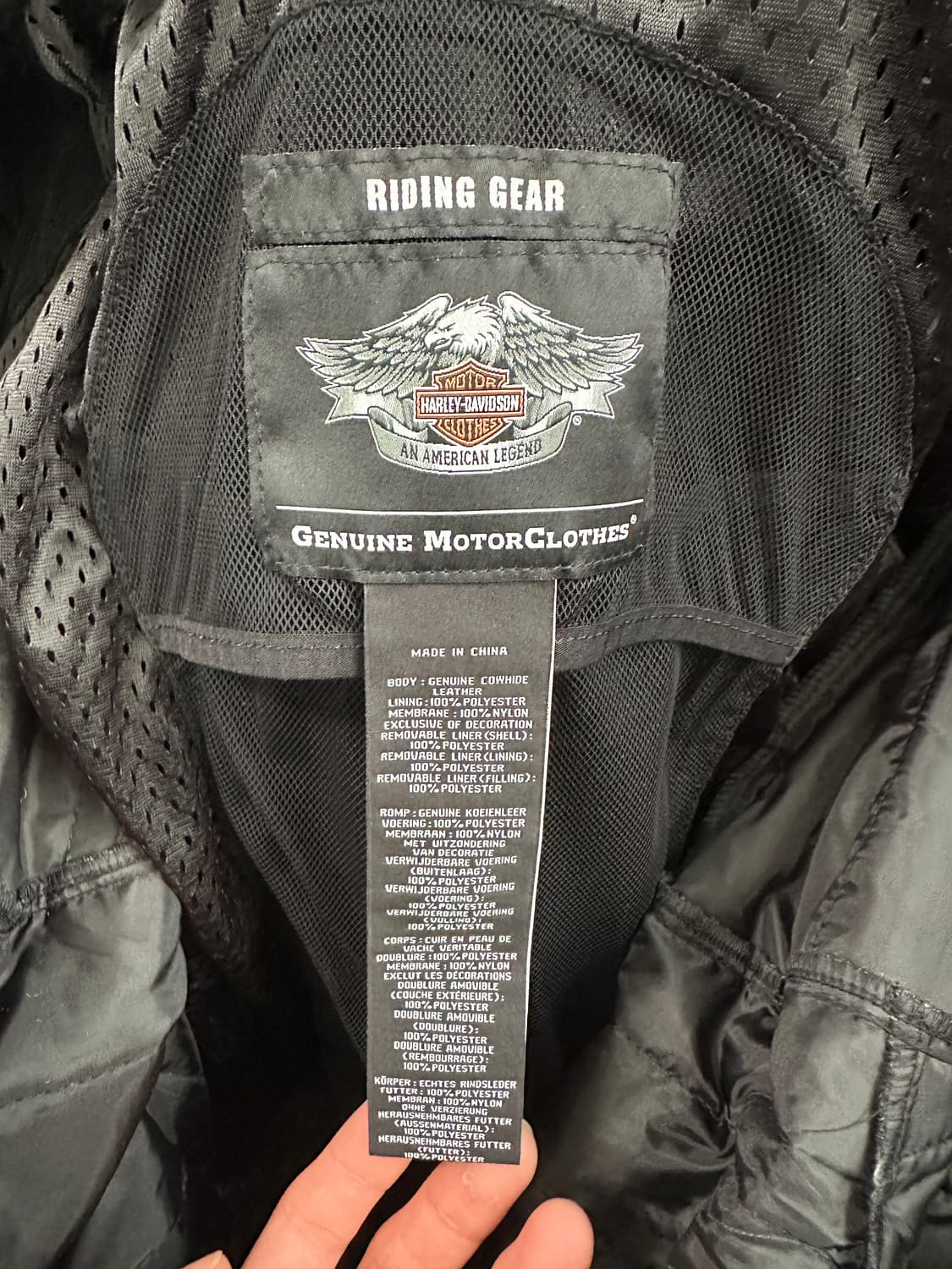 Harley-Davidson Reflective Skull Leather 상품이미지8