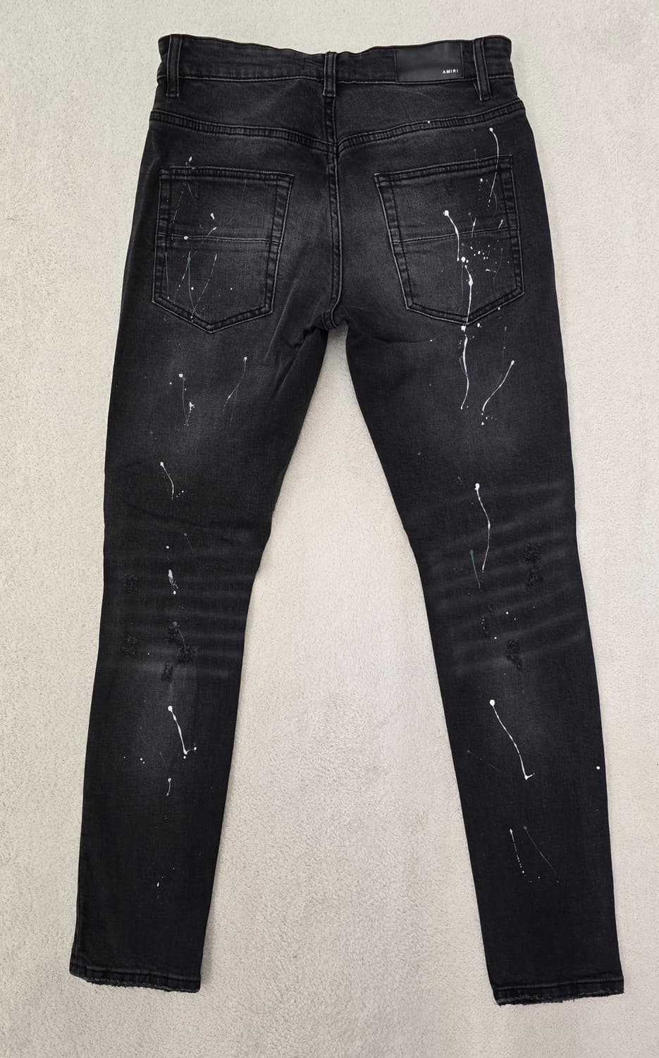 [정품] AMIRI 아미리 페인트 스플래터 데님진.   싸이즈 30 상품이미지5