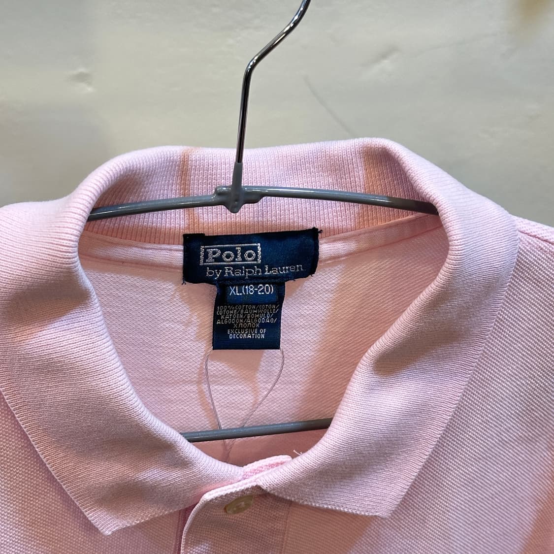 폴로 랄프로렌 분홍색 반팔 카라티 상품이미지3