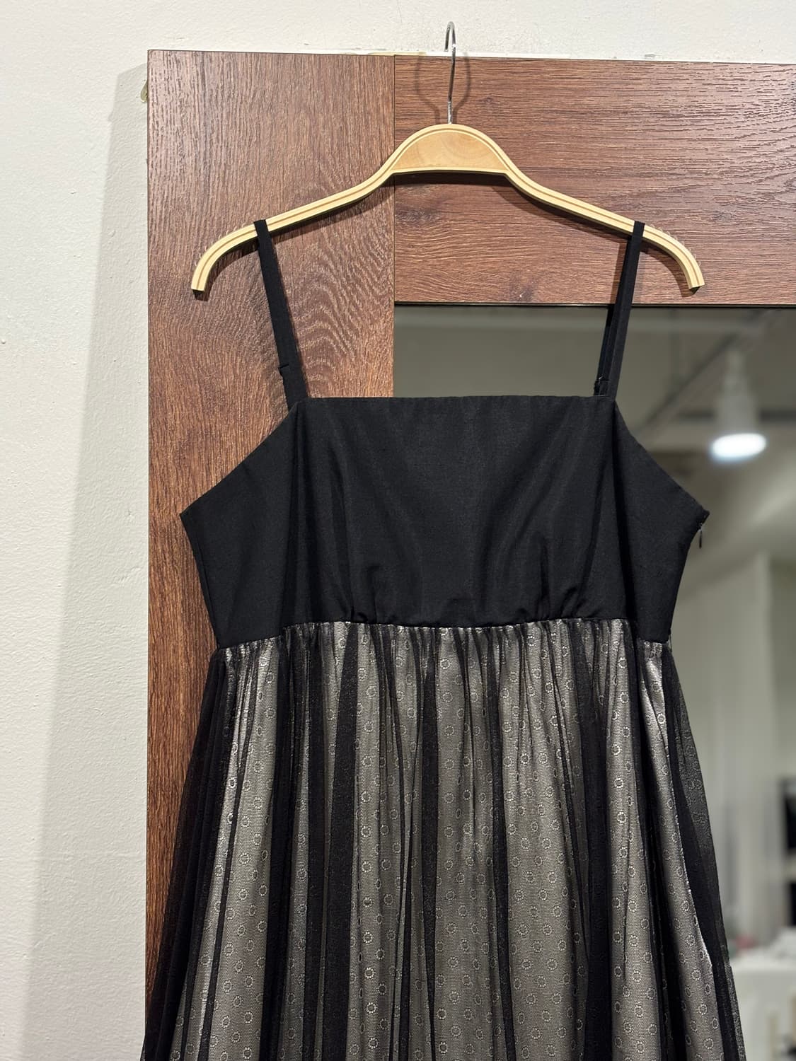 블랙 레이스 레이어드 슬리브리스 파티 원피스 갸루 상품이미지8