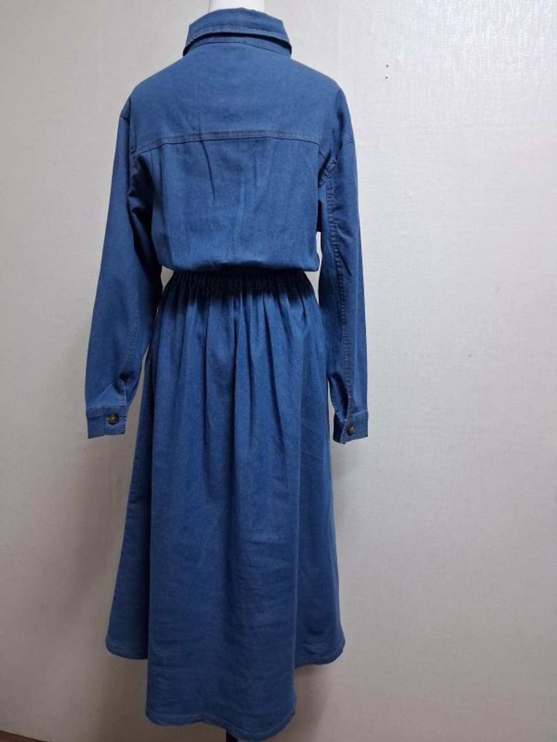 여성 긴팔 청롱원피스 새제품상태 5566
 상품이미지2