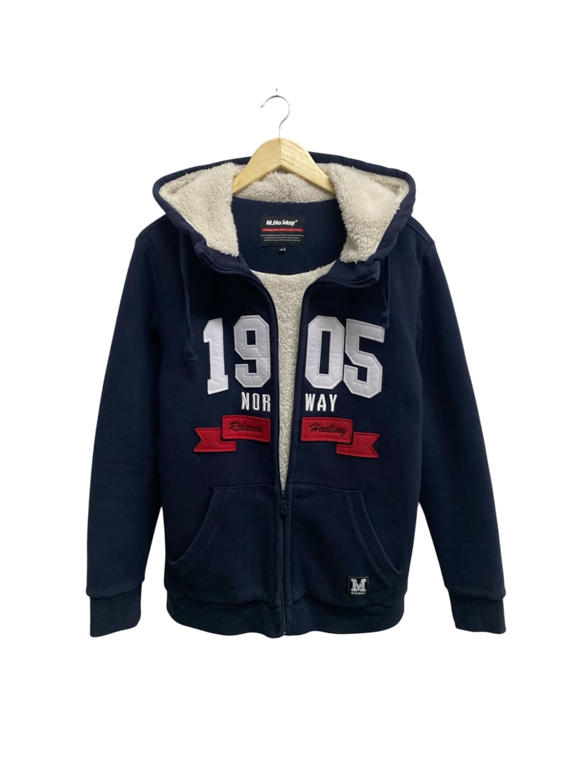 엠할리데이 1905 보아털 후드 집업 S 상품이미지2