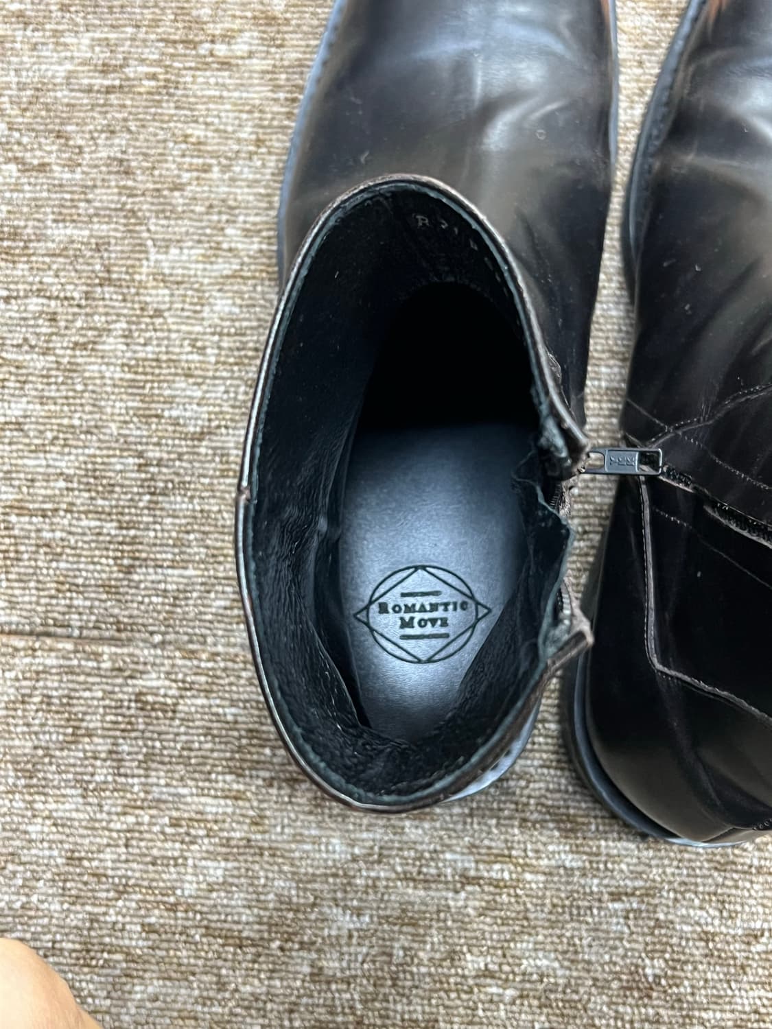 로맨틱무브 스퀘어토 부츠 블랙 285mm 상품이미지5