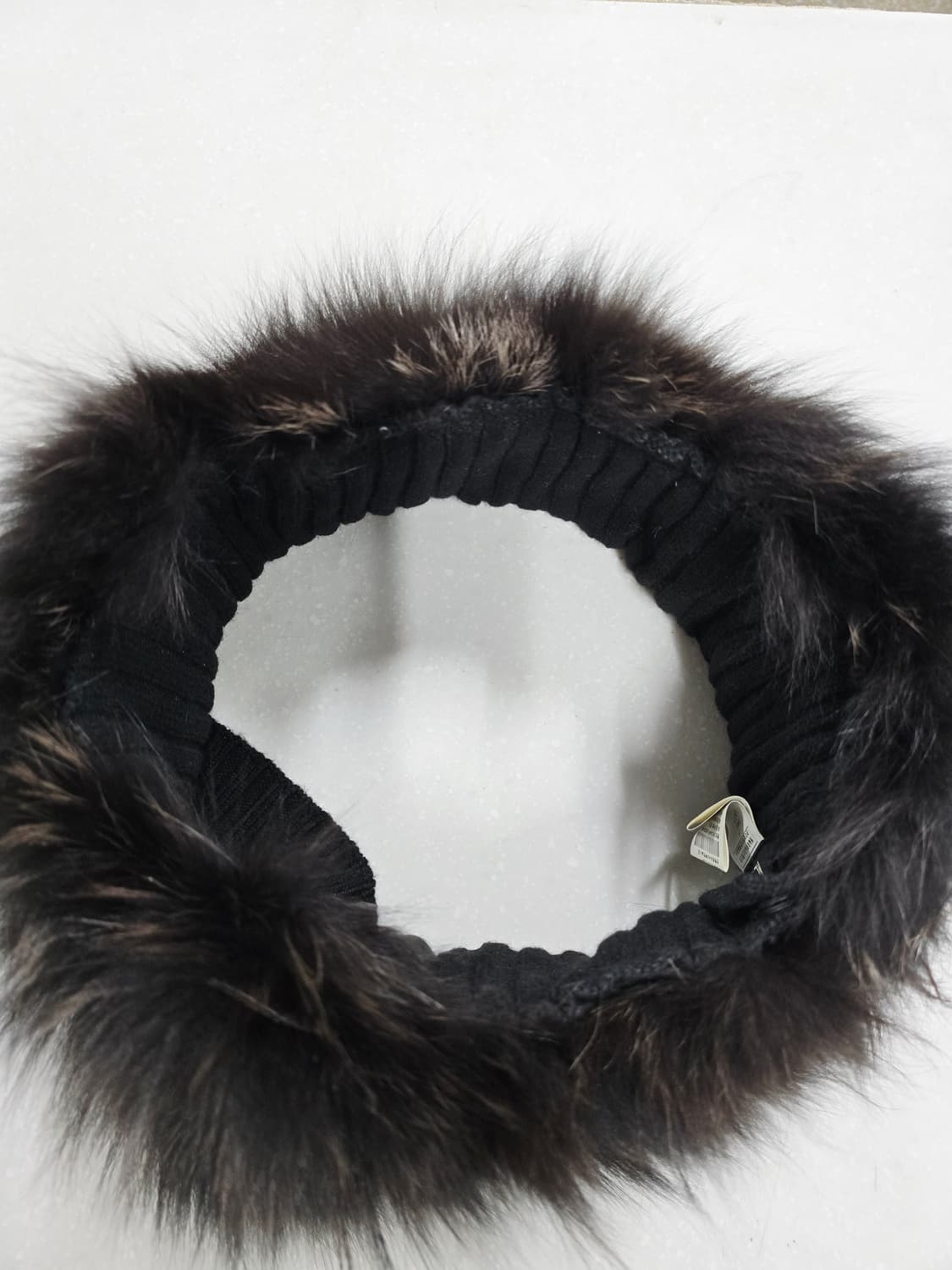 KL by lynn 갈색 니트 폭스 퍼 넥밴드 상품이미지1