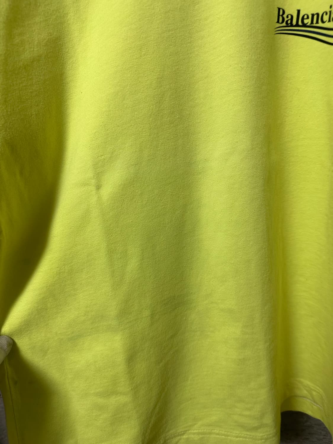 발렌시아가 웨이브로고 반팔 네온 (103/xs) 상품이미지4