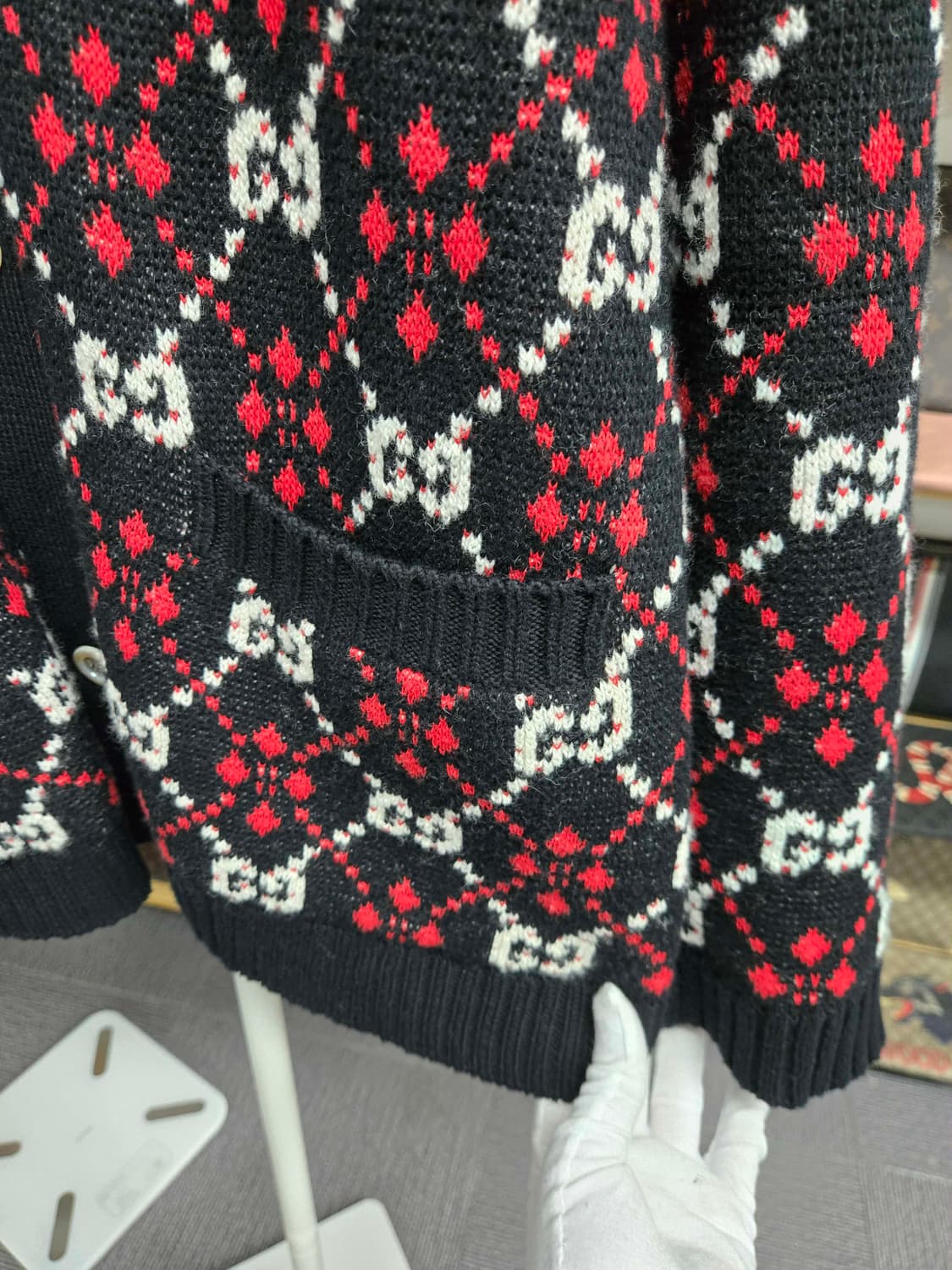 [A급컨디션]구찌 시그니처 가디건 상품이미지4