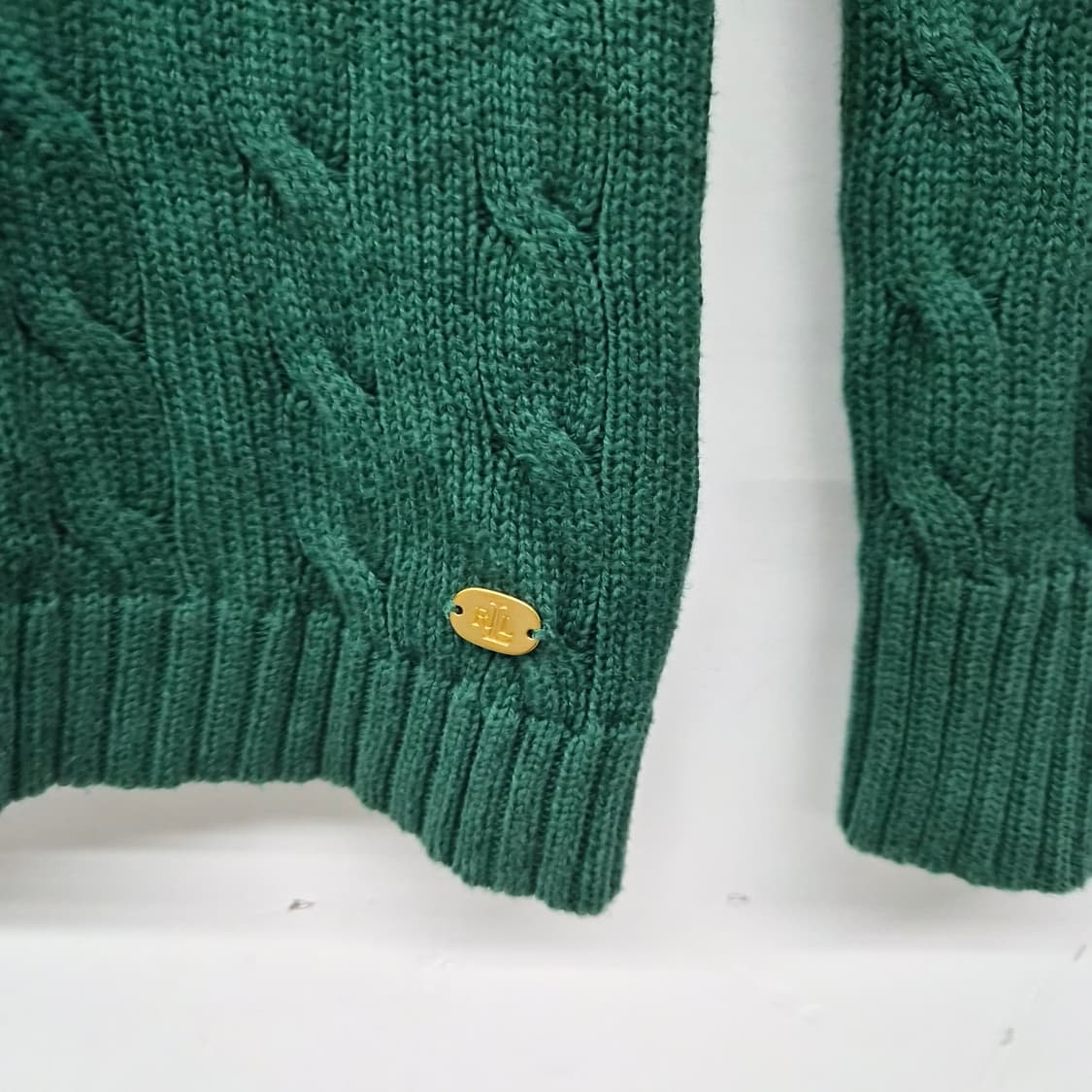 폴로 랄프로렌 버튼 디테일 케이블 니트 여성 M 상품이미지4