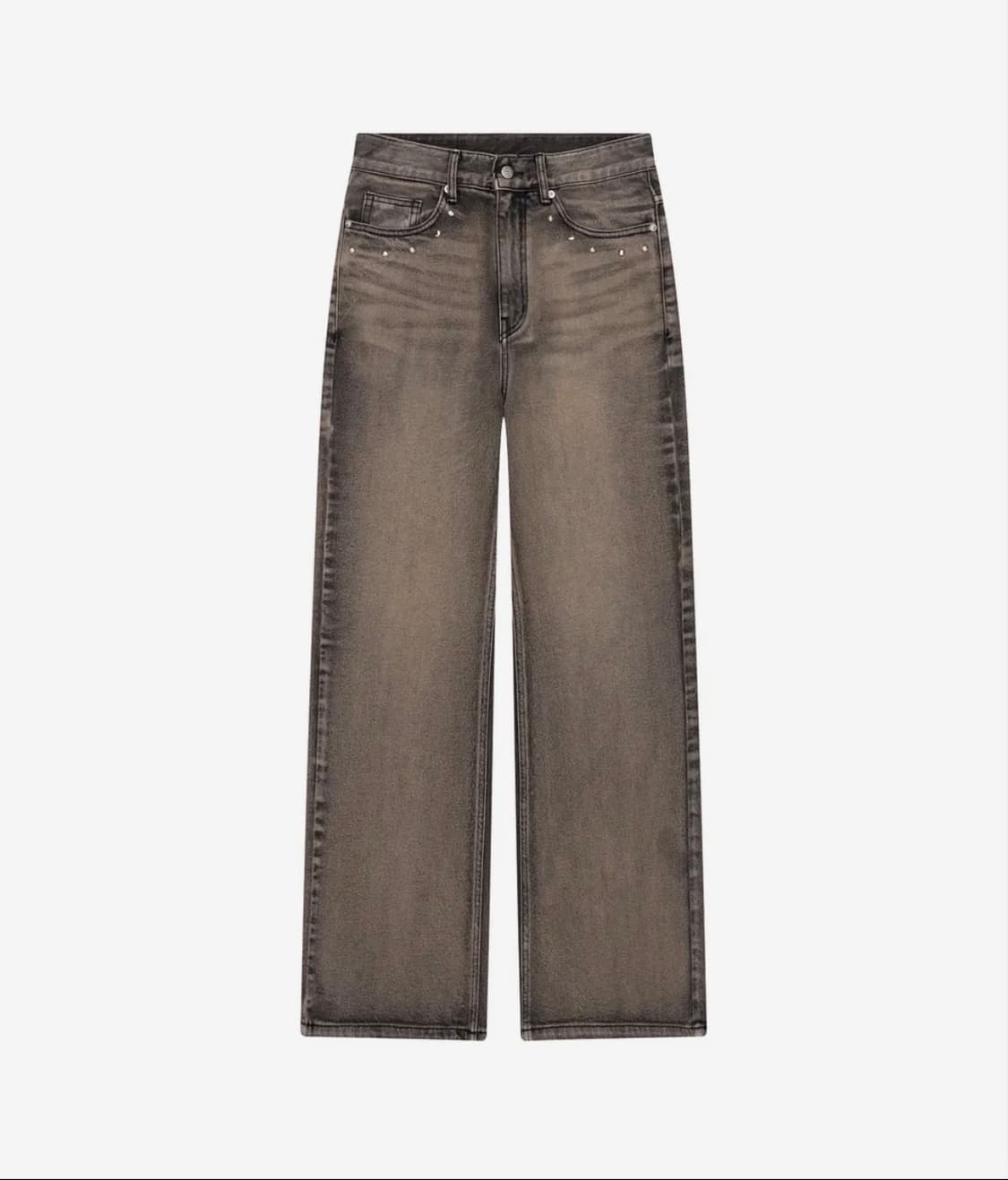 아캄 Multi Studded Denim Pants 스터드 팬츠 브라운 상품이미지1