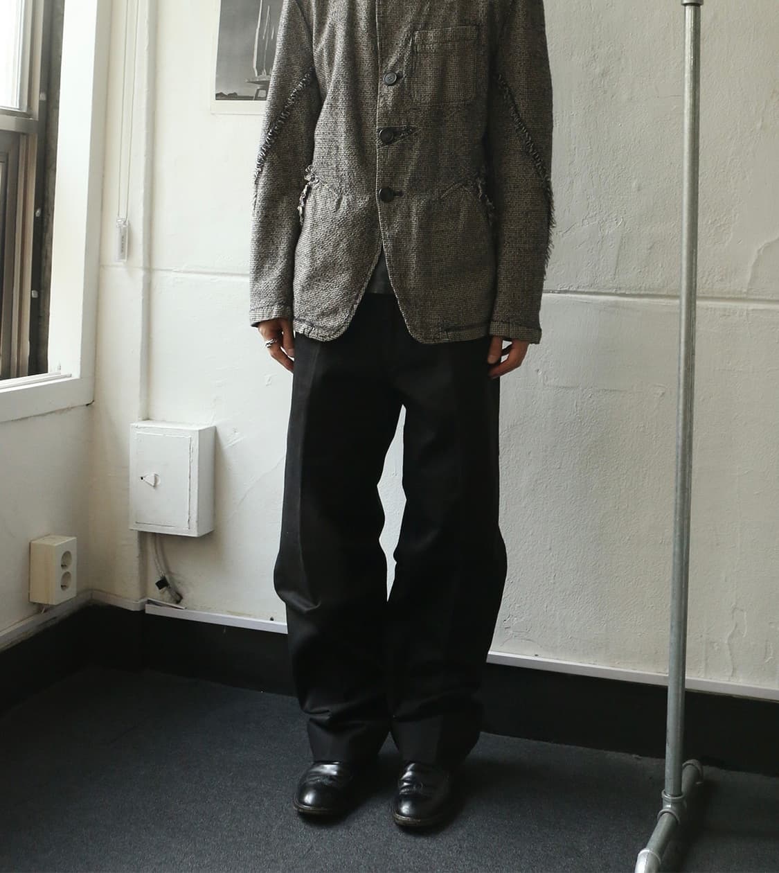 휴고 보스 블랙 코튼 팬츠  상품이미지1