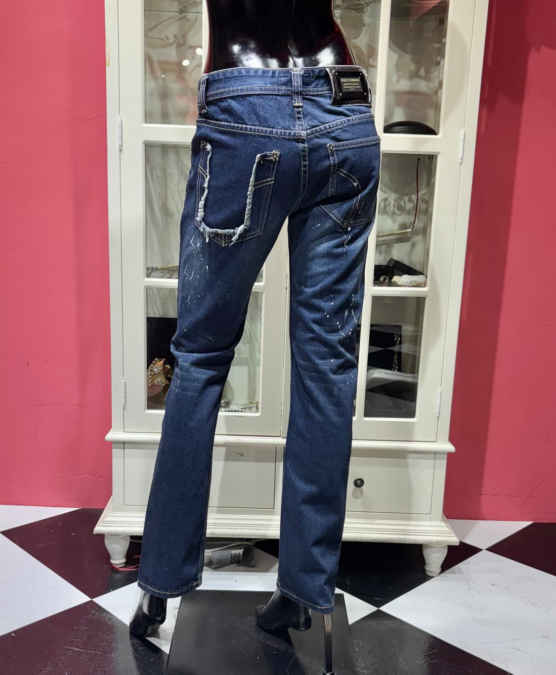 dolce & gabbana jeans 돌체앤가바나 페인팅 디테일 진 상품이미지3