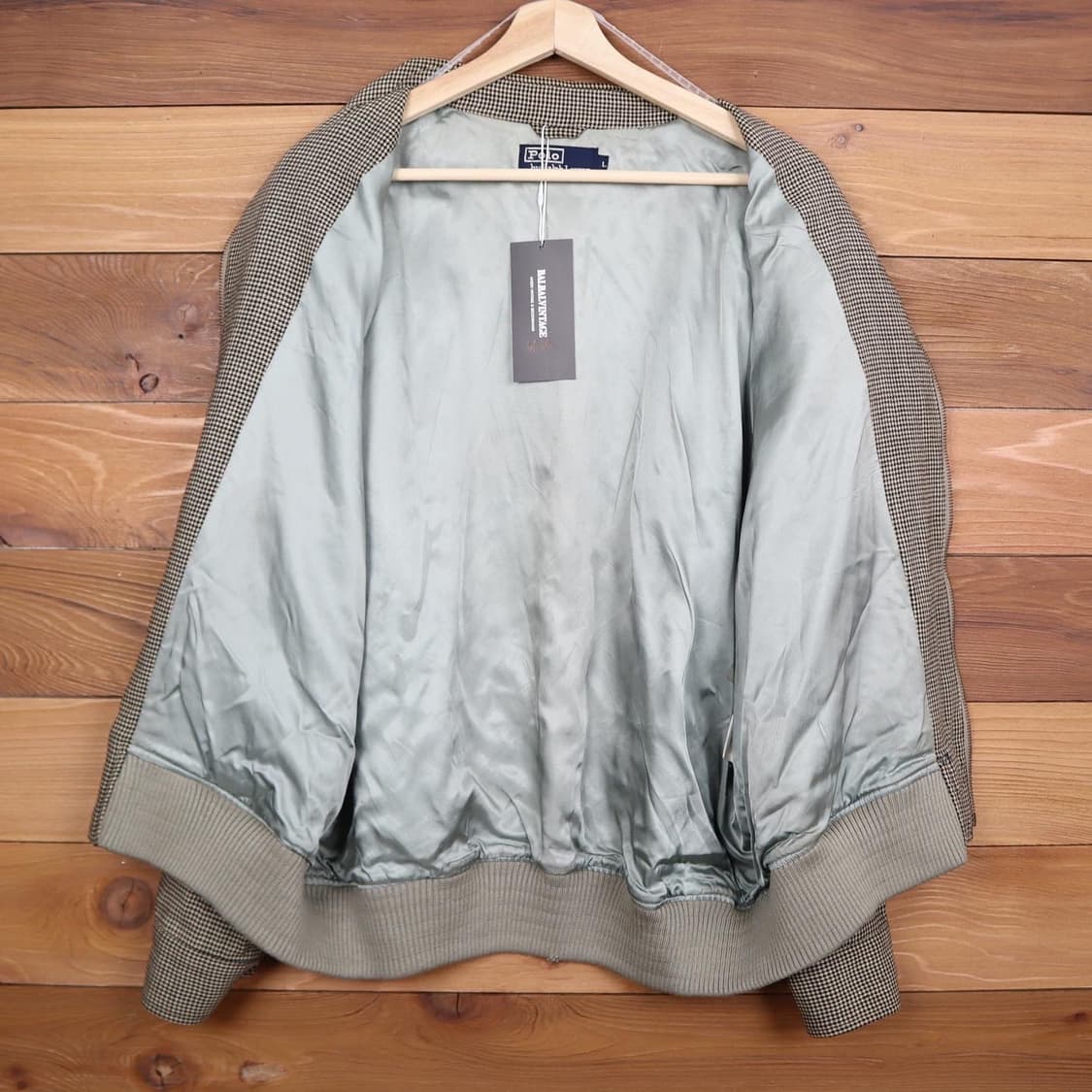 폴로 80s 하운드투스체크 봄버 자켓  상품이미지4