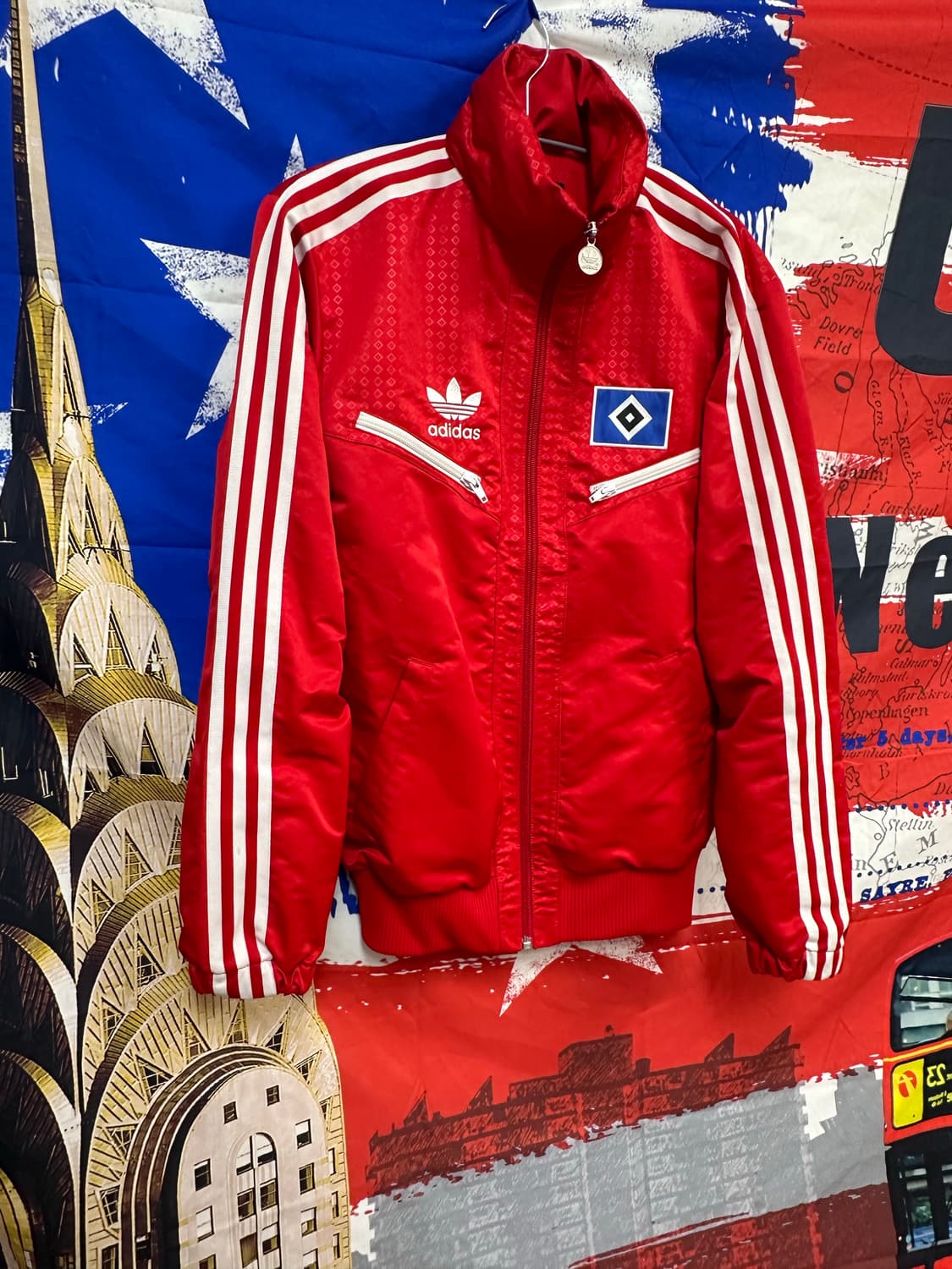 s급 아디다스 함부르크 오버핏 바람막이 져지s90 상품이미지3