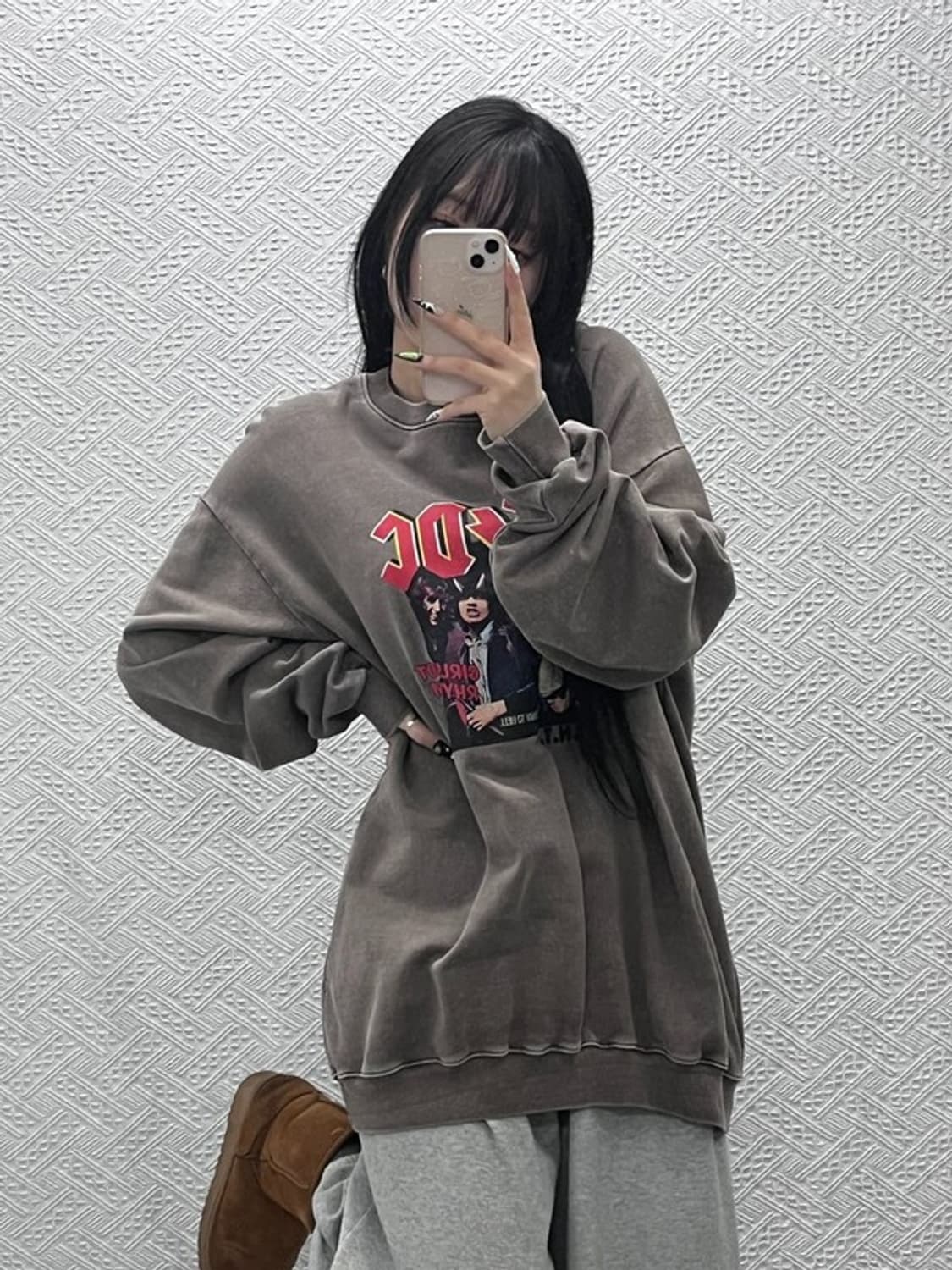 에이씨디씨 아카이브 메탈 펑크 프린팅 오버핏 맨투맨 XL C08723 상품이미지1