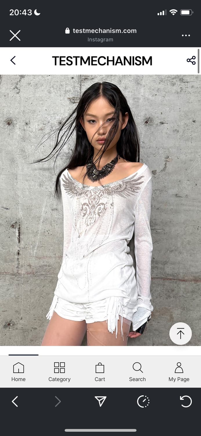 Angel Trace Long Sleeve Top 상품이미지2