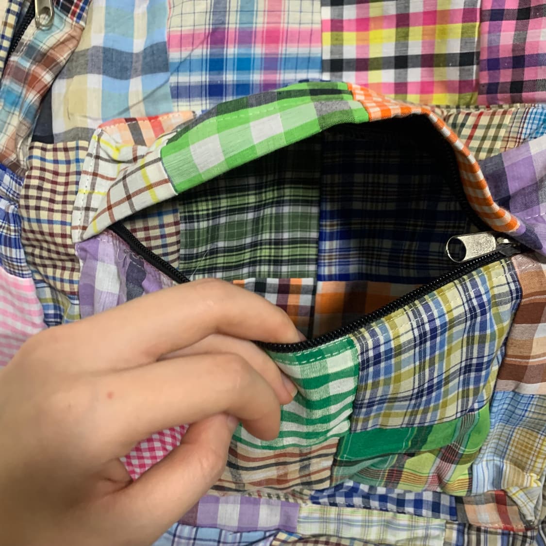 빈티지 하구미 패치워크 백팩 핸드메이드  상품이미지4