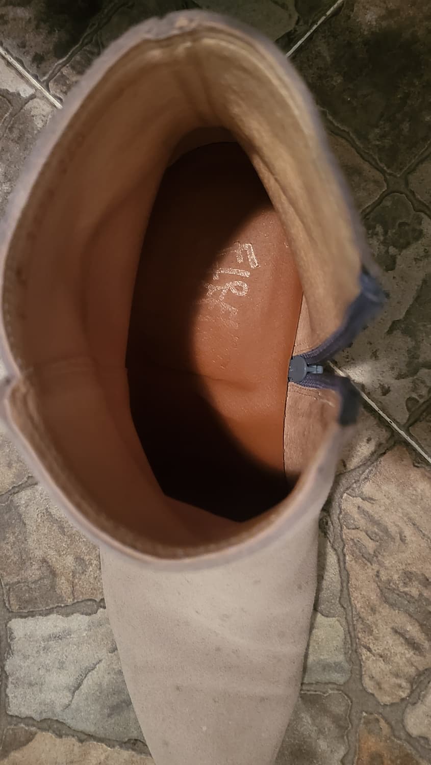 그레이 스웨이드 앵클 부츠 상품이미지5