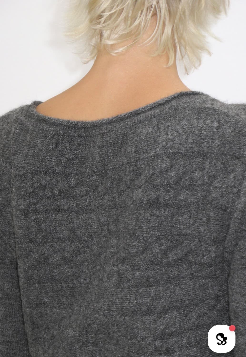 CABLE KNIT ONE-PIECE(차콜) 상품이미지5