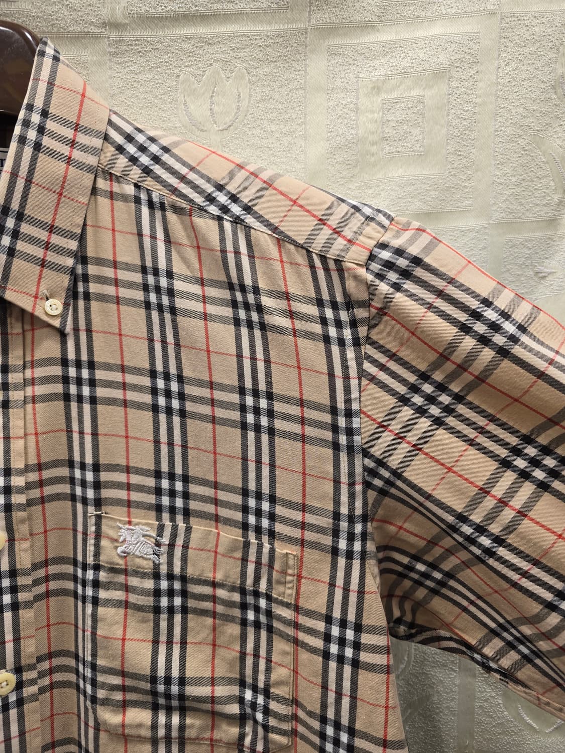 버버리 체크 남방 100% 코튼 95 상품이미지4