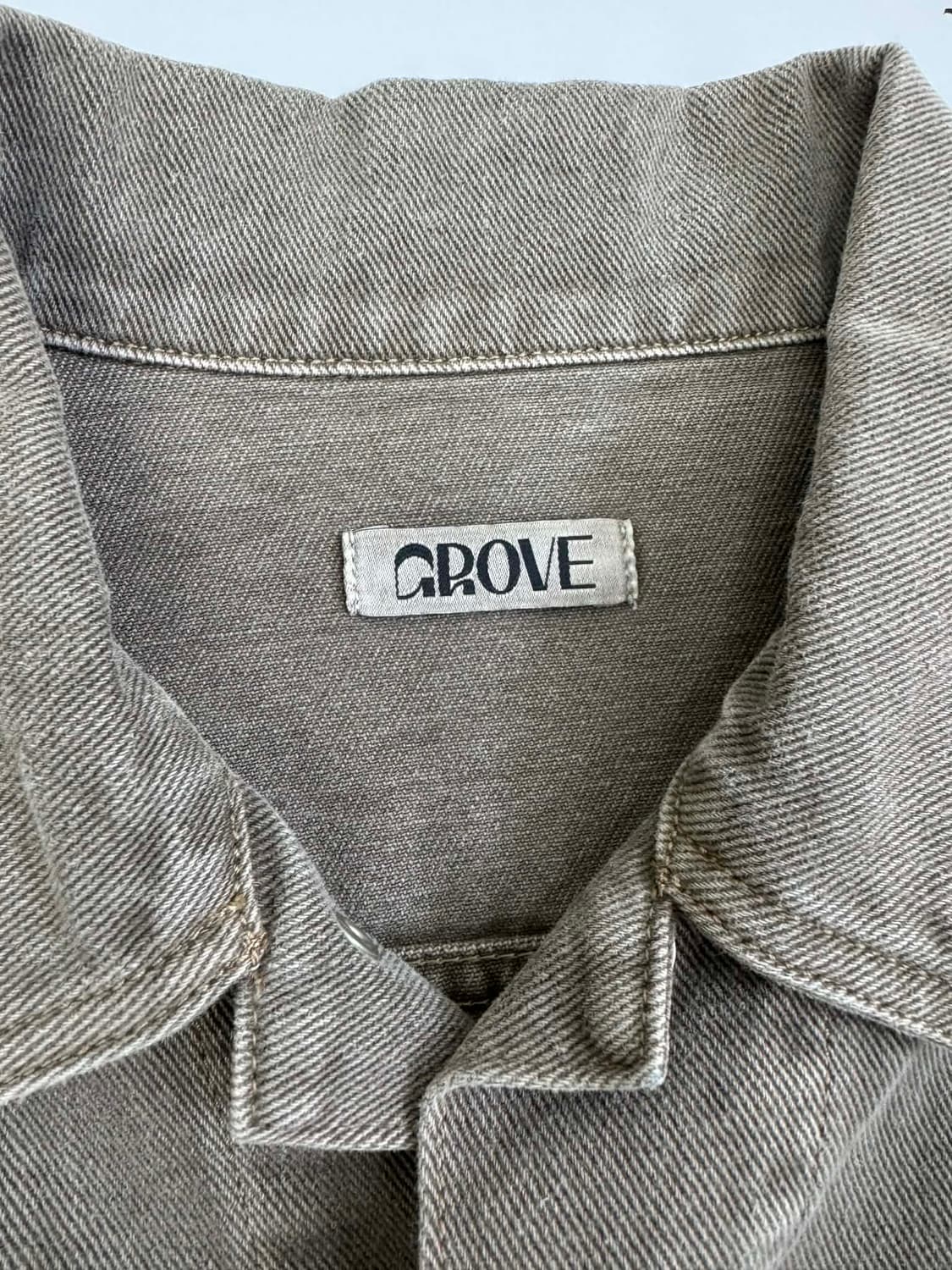 [M] 그로브 22FW 빈티지 브라운 폴 데님 자켓 상품이미지6