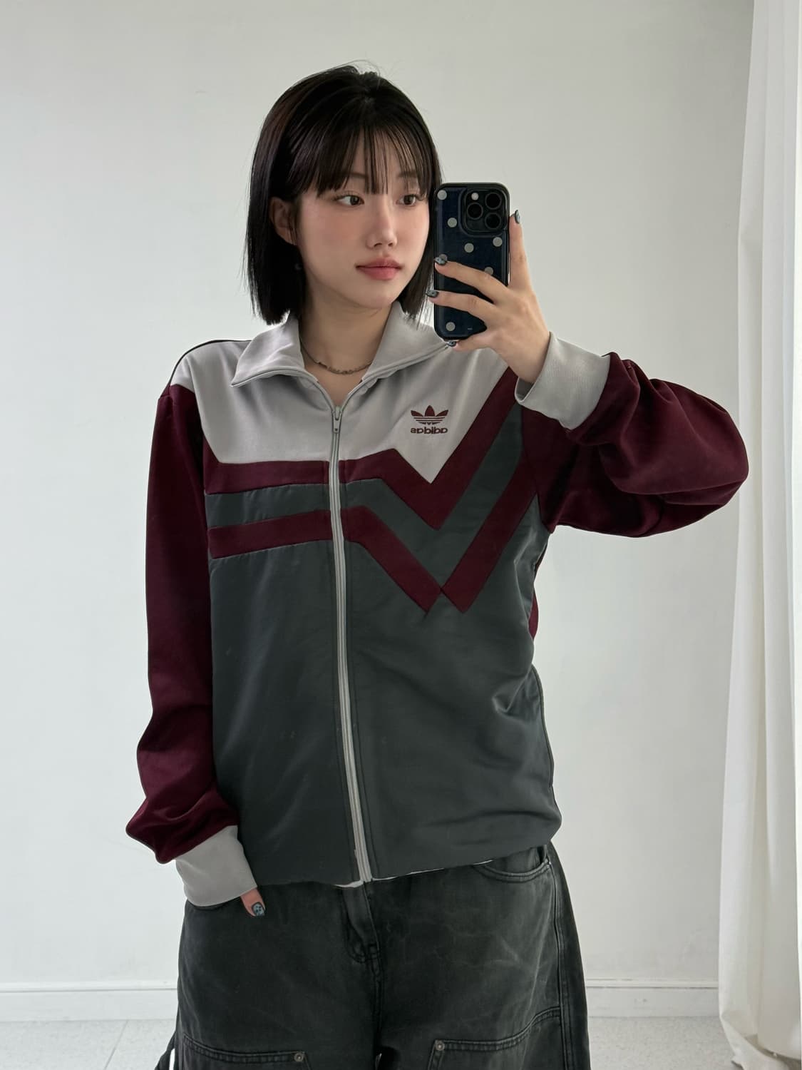 아디다스 차콜 버건디 져지 상품이미지2