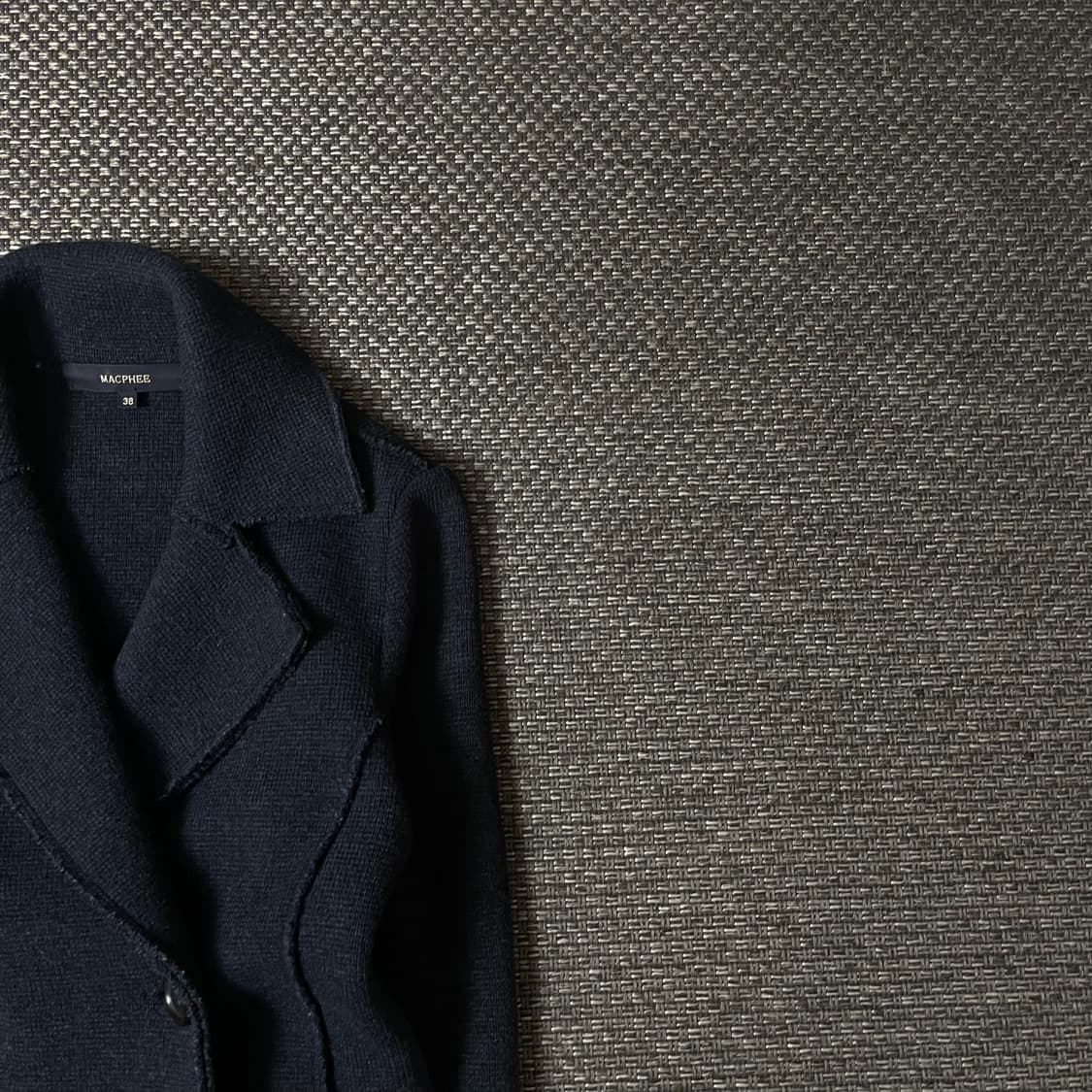 MACPHEE 네이비 니트 코트 숏자켓 38 상품이미지3