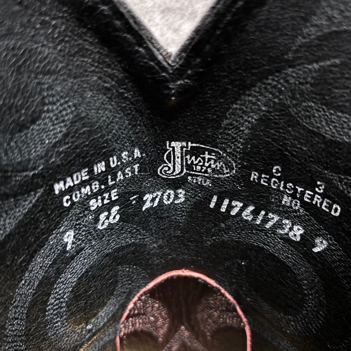 Justin 저스틴 웨스턴 부츠 9EE (270) 상품이미지10