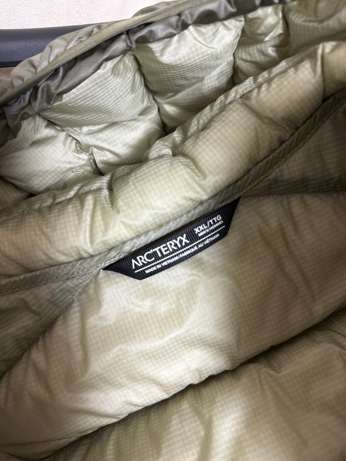 아크테릭스 세륨 후디 디스토션 희귀색상 극미중고 xxl 상품이미지7