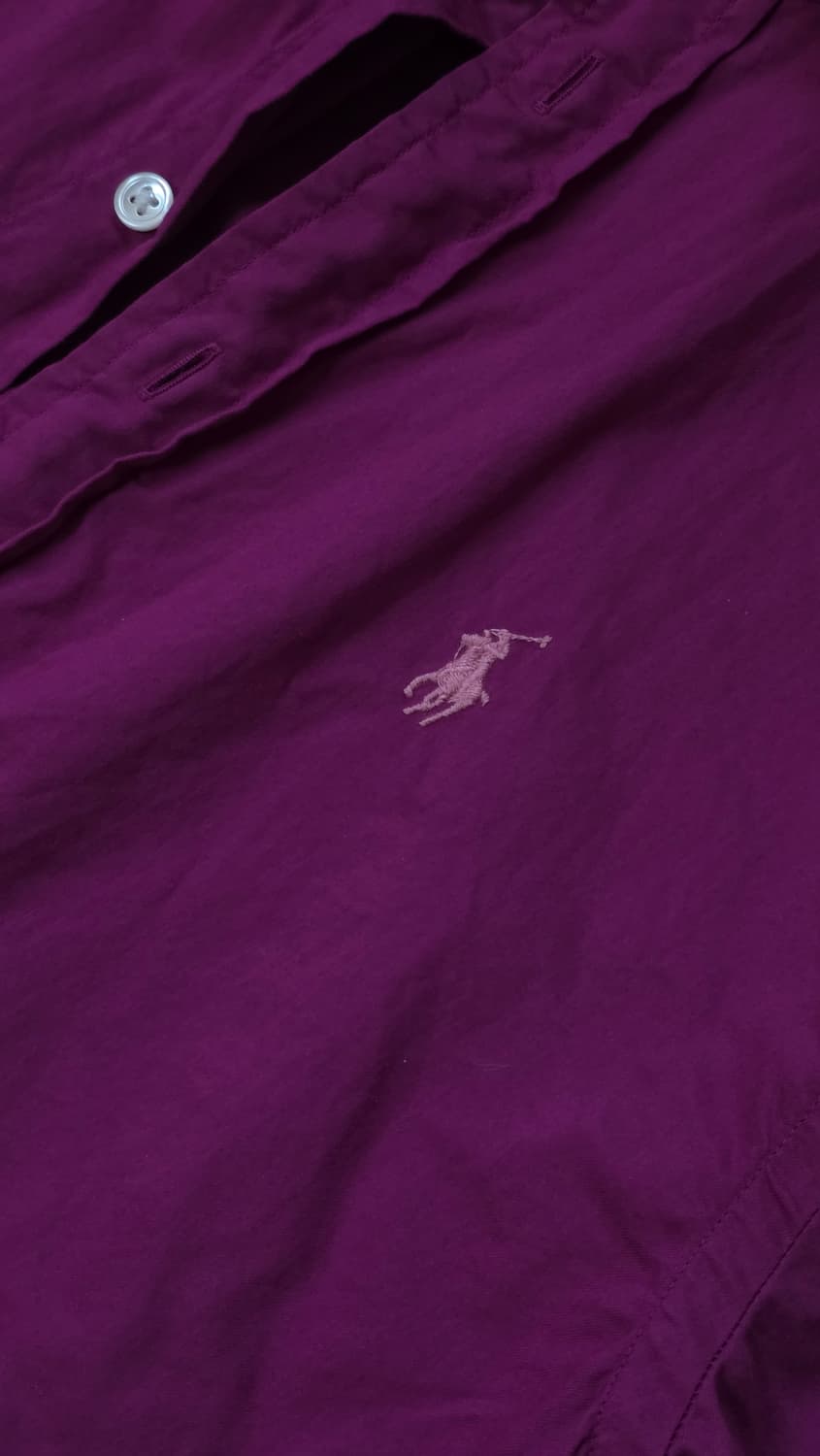 폴로 랄프로렌 가먼트다잉 여성용 셔츠  55 (포도 컬러) 상품이미지5