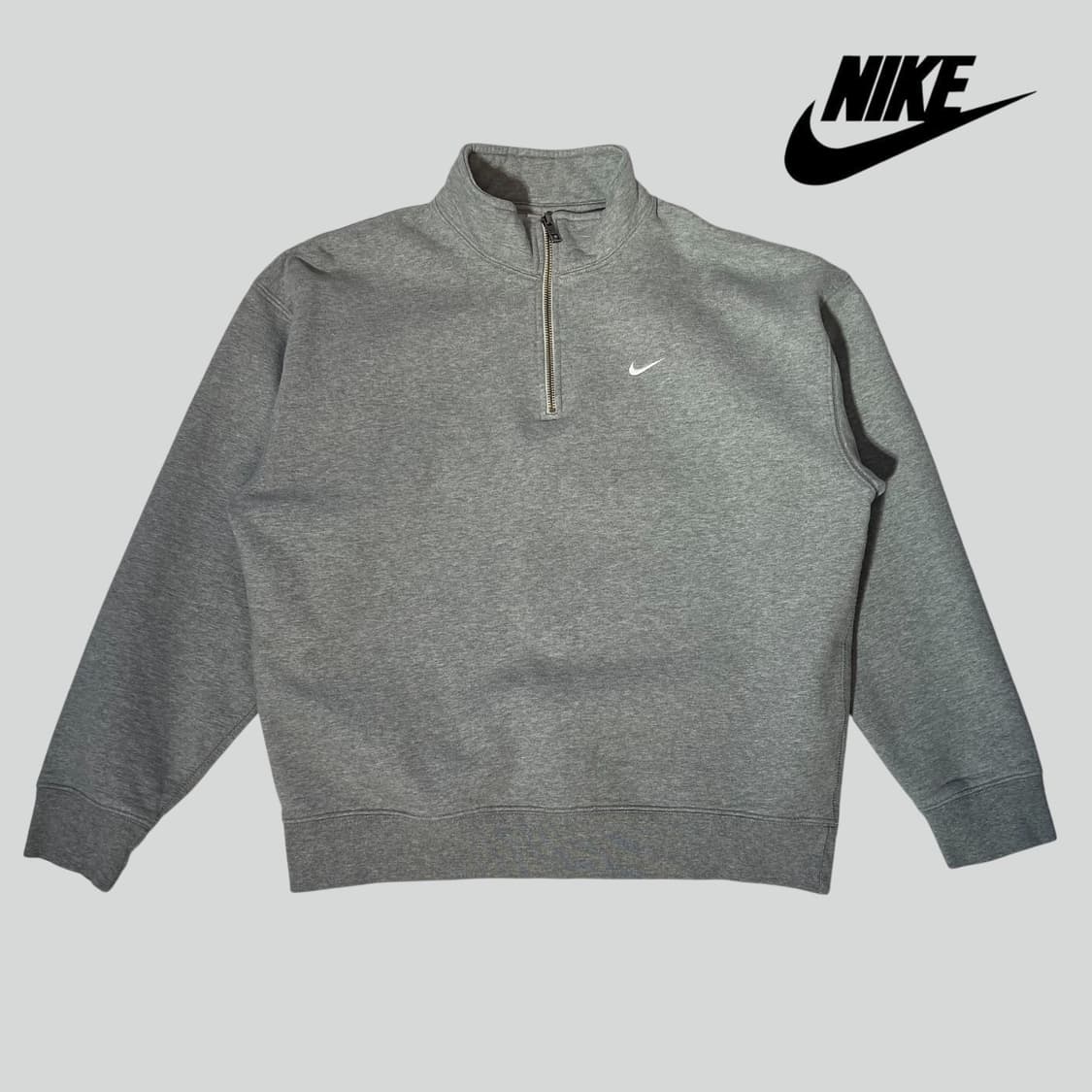 [L]나이키 그레이 nrg 솔로 스우시 반집업 맨투맨 상품이미지1