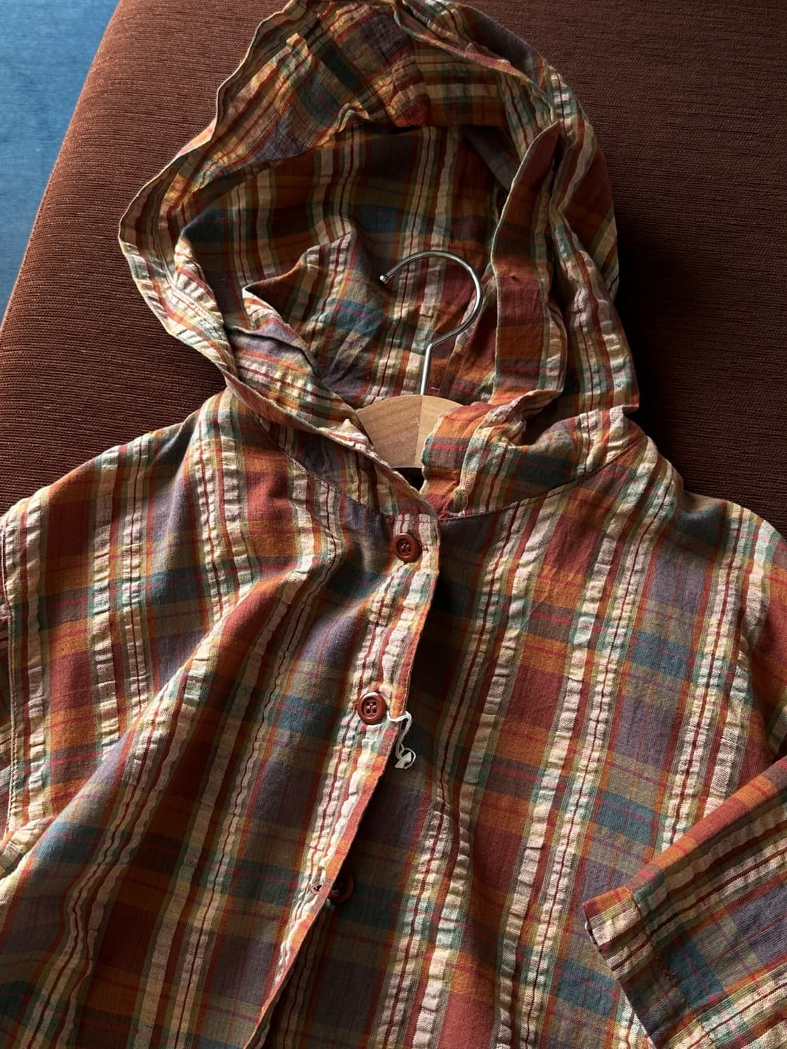 Natural volume cotton hooded shirket 상품이미지2