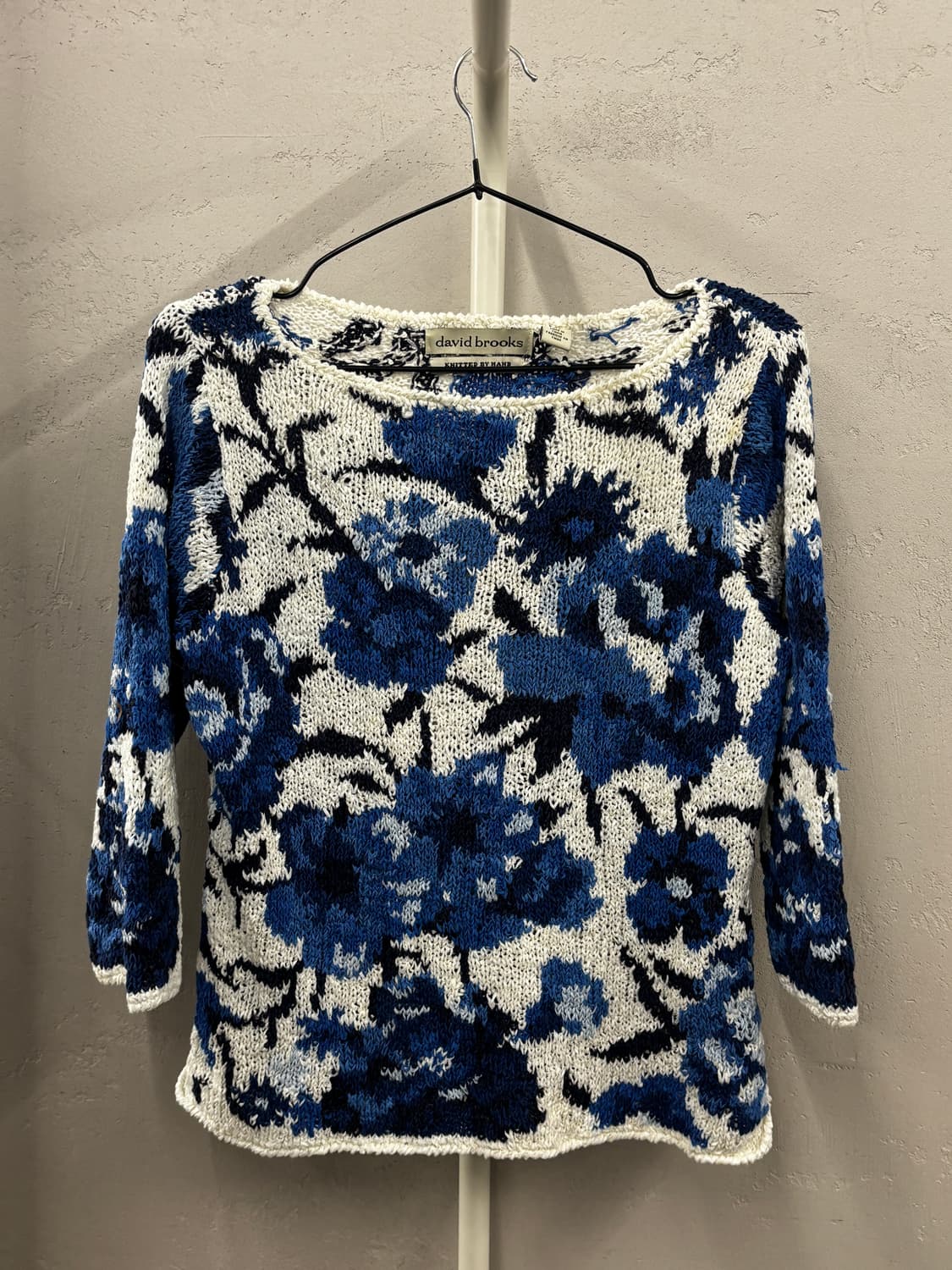 david brooks 플라워 패턴 니트 S/P 상품이미지2