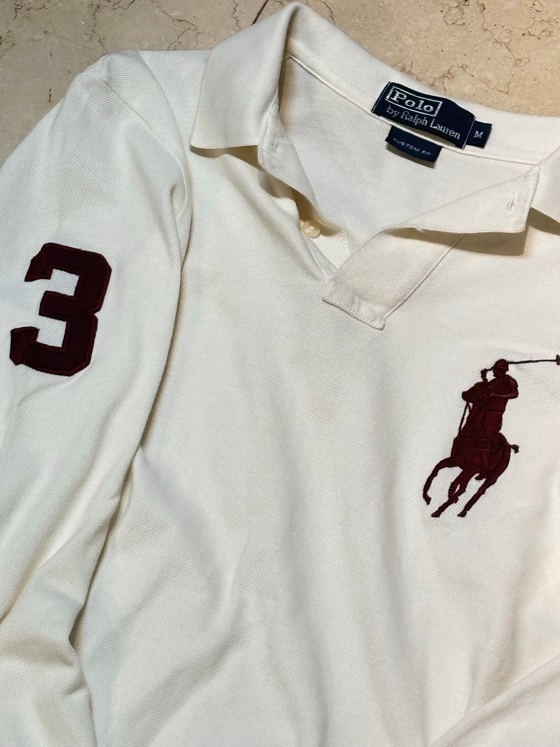 폴로 랄프로렌 크림 버건디 카라티🍦🧴 상품이미지1