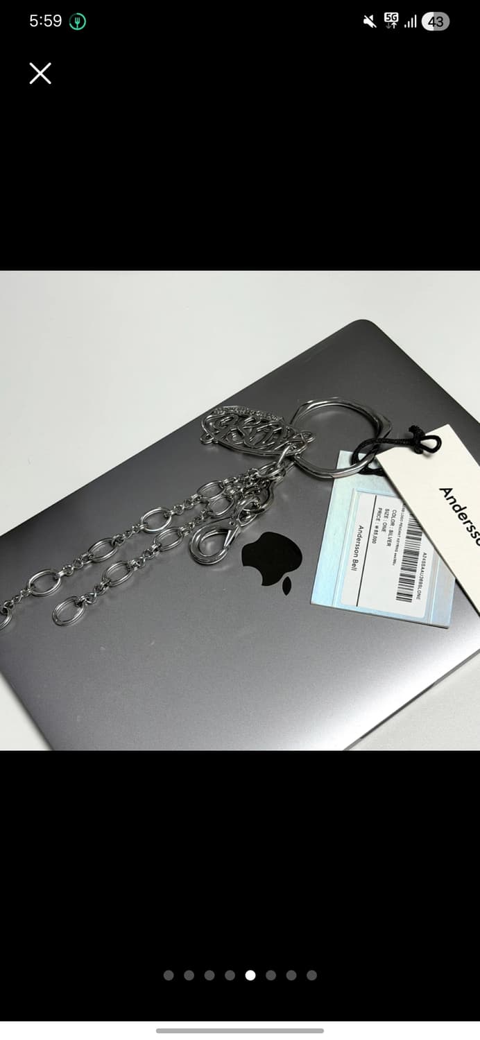 (새상품)앤더슨벨 키링 로고 펜던트 상품이미지5