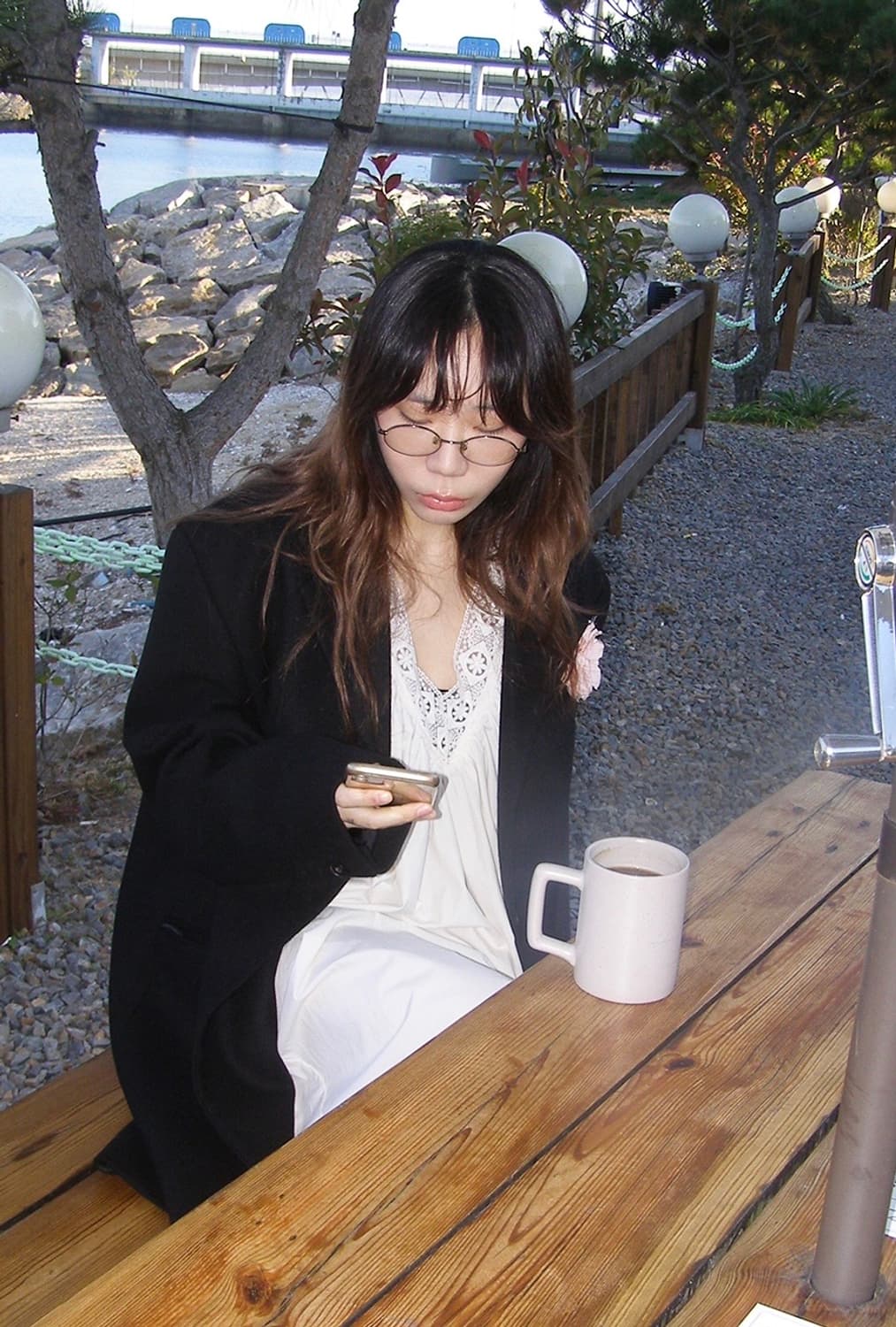 김프티 오버사이즈 싱글 울 롱코트 상품이미지6