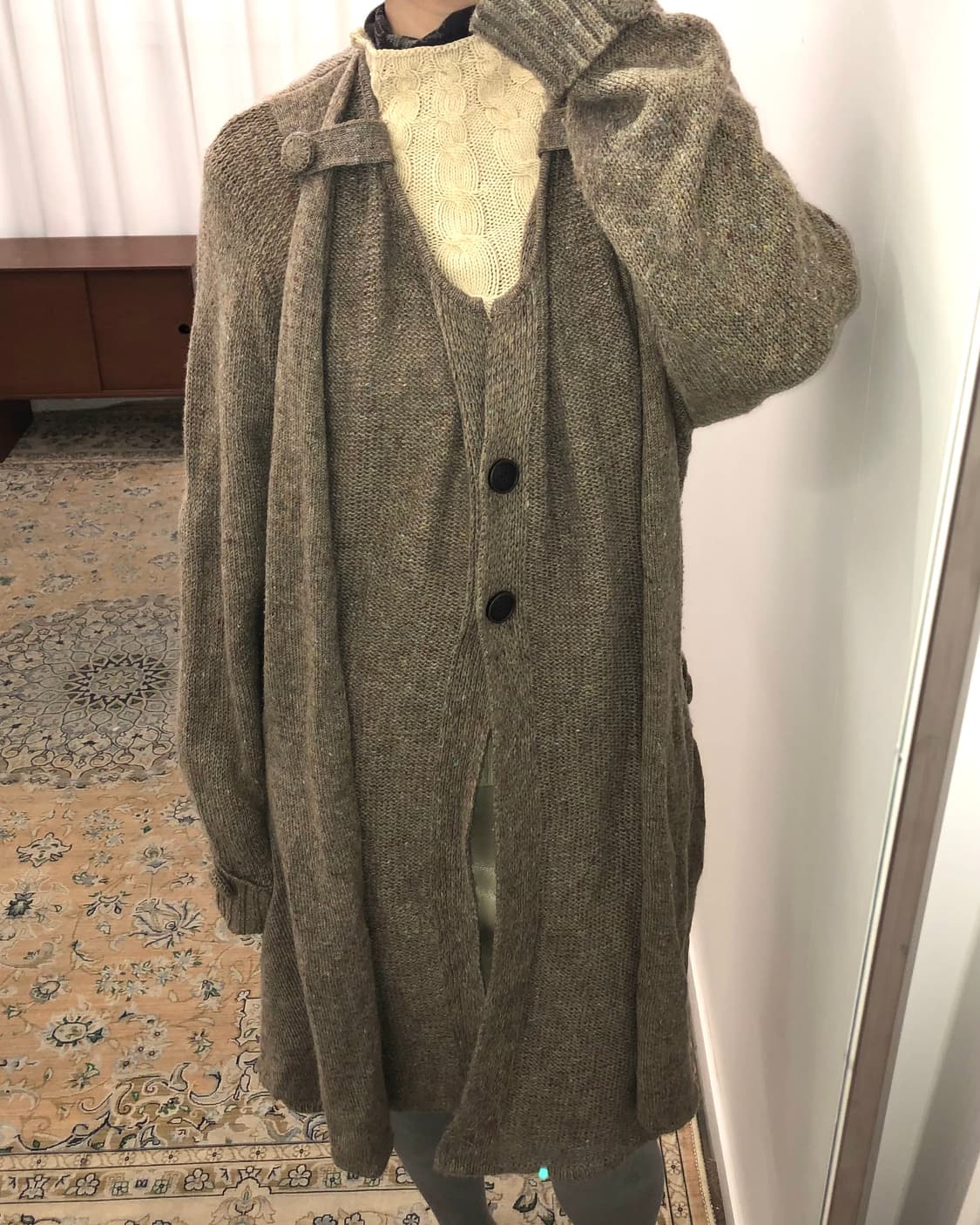 브라운 롱 가디건 상품이미지2