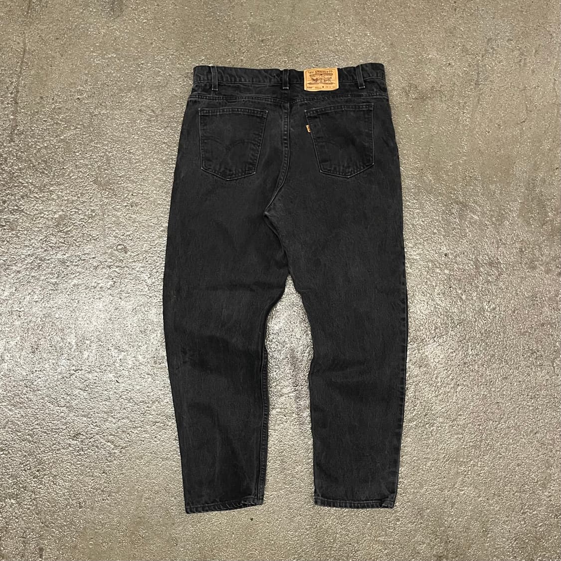 90s USA 리바이스550 블랙진 (37“) 상품이미지2