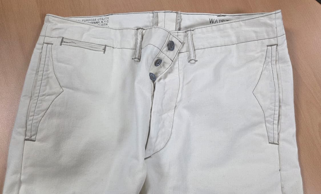 더블알엘 RRL 에크루 크림색 트라우져 팬츠(31-30) 상품이미지3
