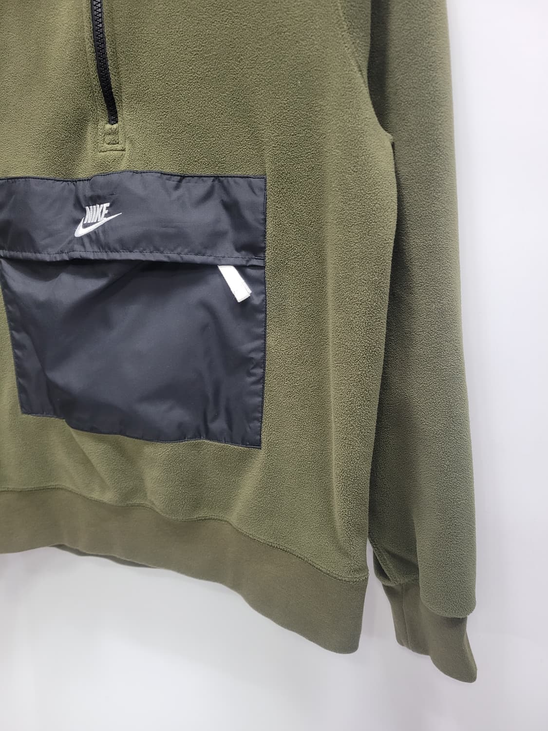 NIKE 나이키 플리스 하프집업 풀오버 / 남 M 카키
 상품이미지5