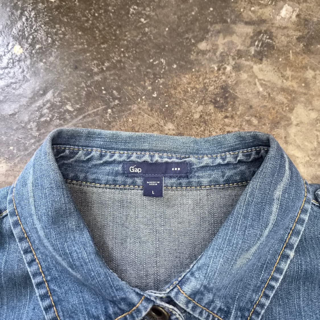 L) GAP 갭 데님셔츠 청남방 셔츠 아메카지 웨스턴셔츠 상품이미지3