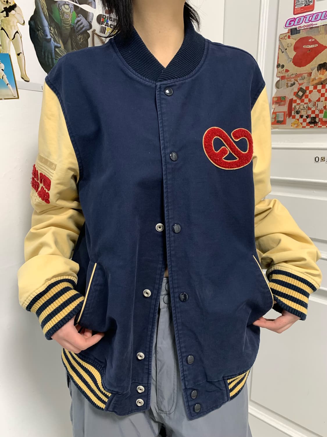 FUBU 푸부 빅로고 바시티 자켓 상품이미지3