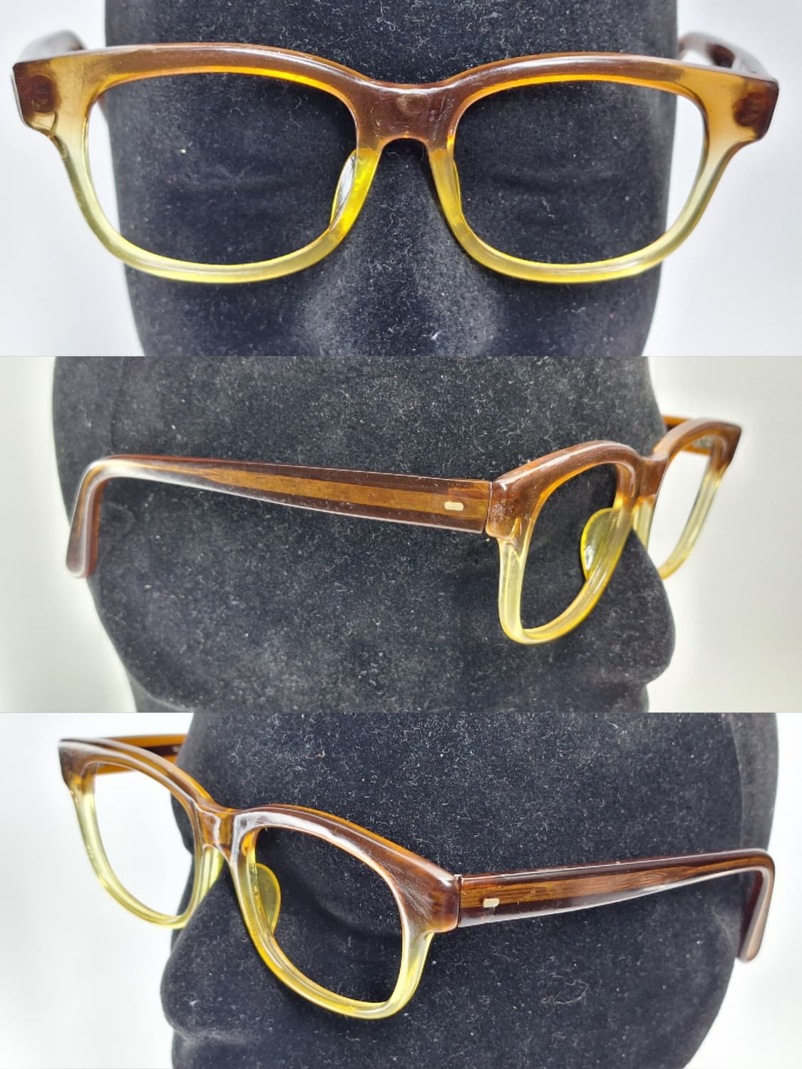 80s 일본 빈티지 No.20 52-20 안경테 고밀도 아세테이트 클래식 상품이미지8