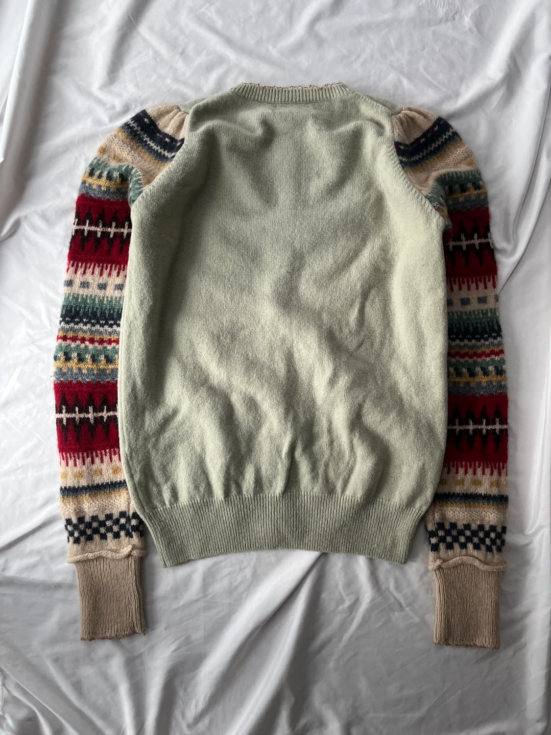 츠모리 치사토 노르딕 울 포켓 니트 가디건 스웨터 상품이미지4