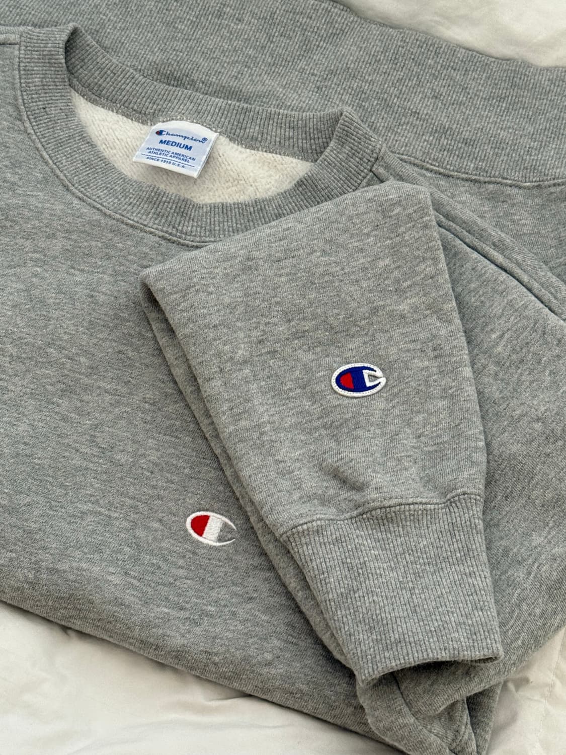 챔피온 맨투맨 그레이 상품이미지2