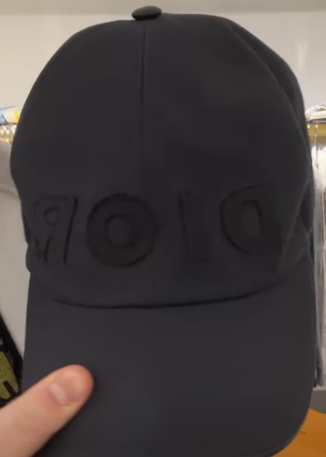 디올 블랙 볼캡 모자 정품 상품이미지1